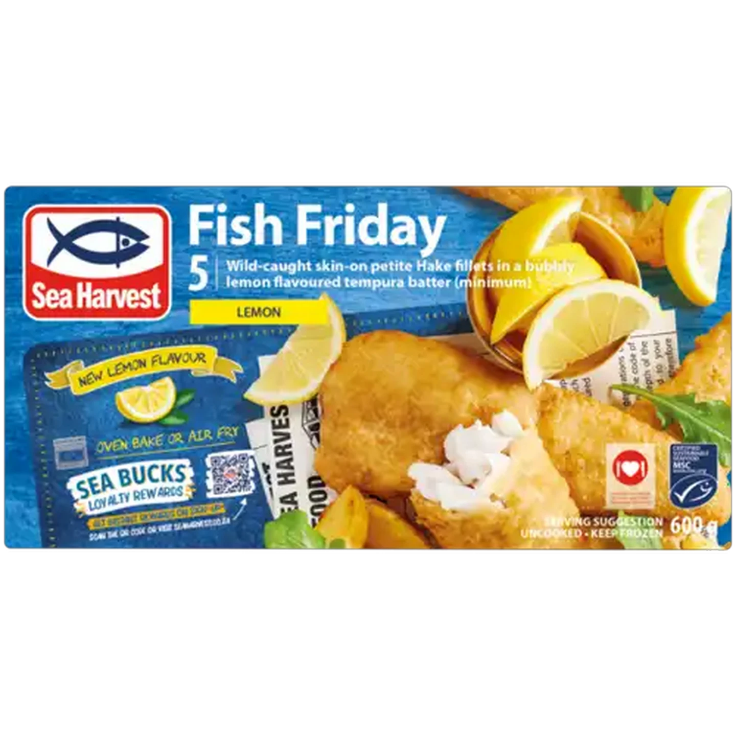 Image of Sea Harvest Lemon Flavour Frozen Fish Friday 600g