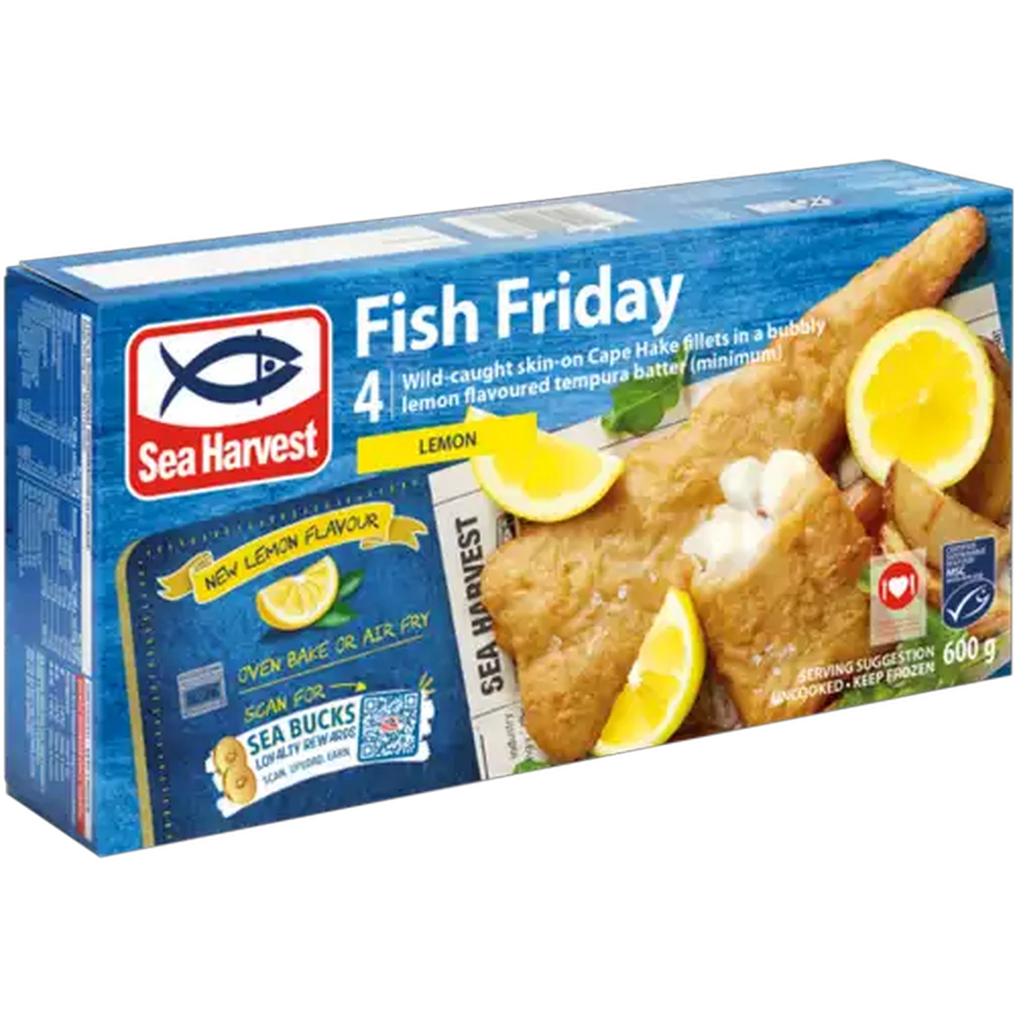 Image of Sea Harvest Lemon Flavour Frozen Fish Friday 600g