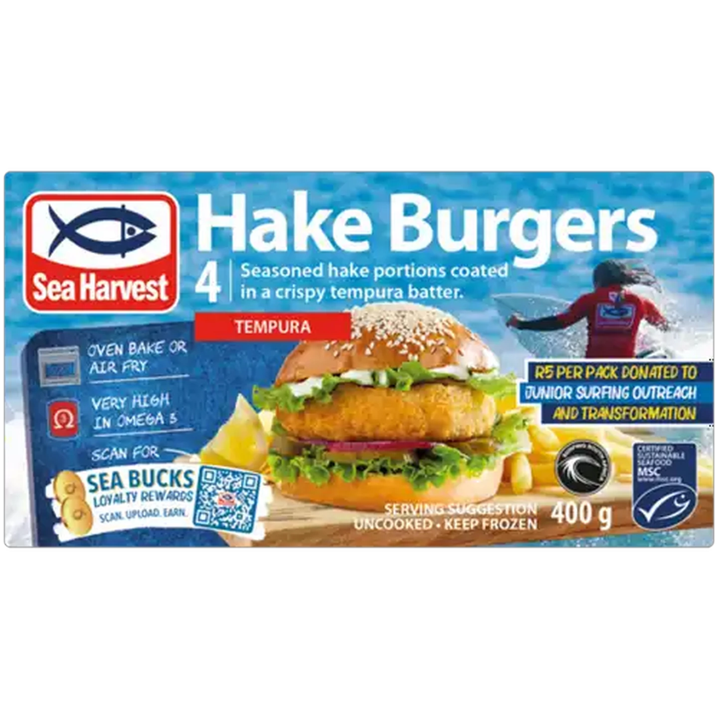 Image of Sea Harvest Frozen Tempura Hake Burgers 400g