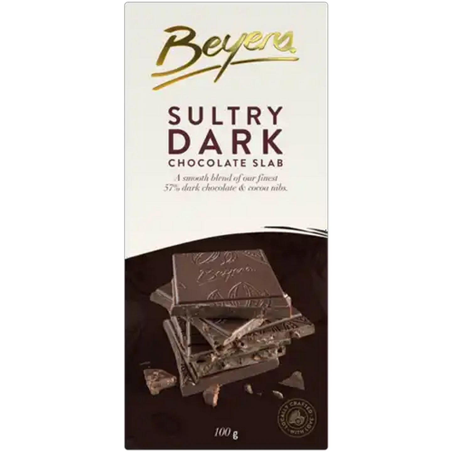 Image of Beyers Sultry Dark Chocolate Slab 100g