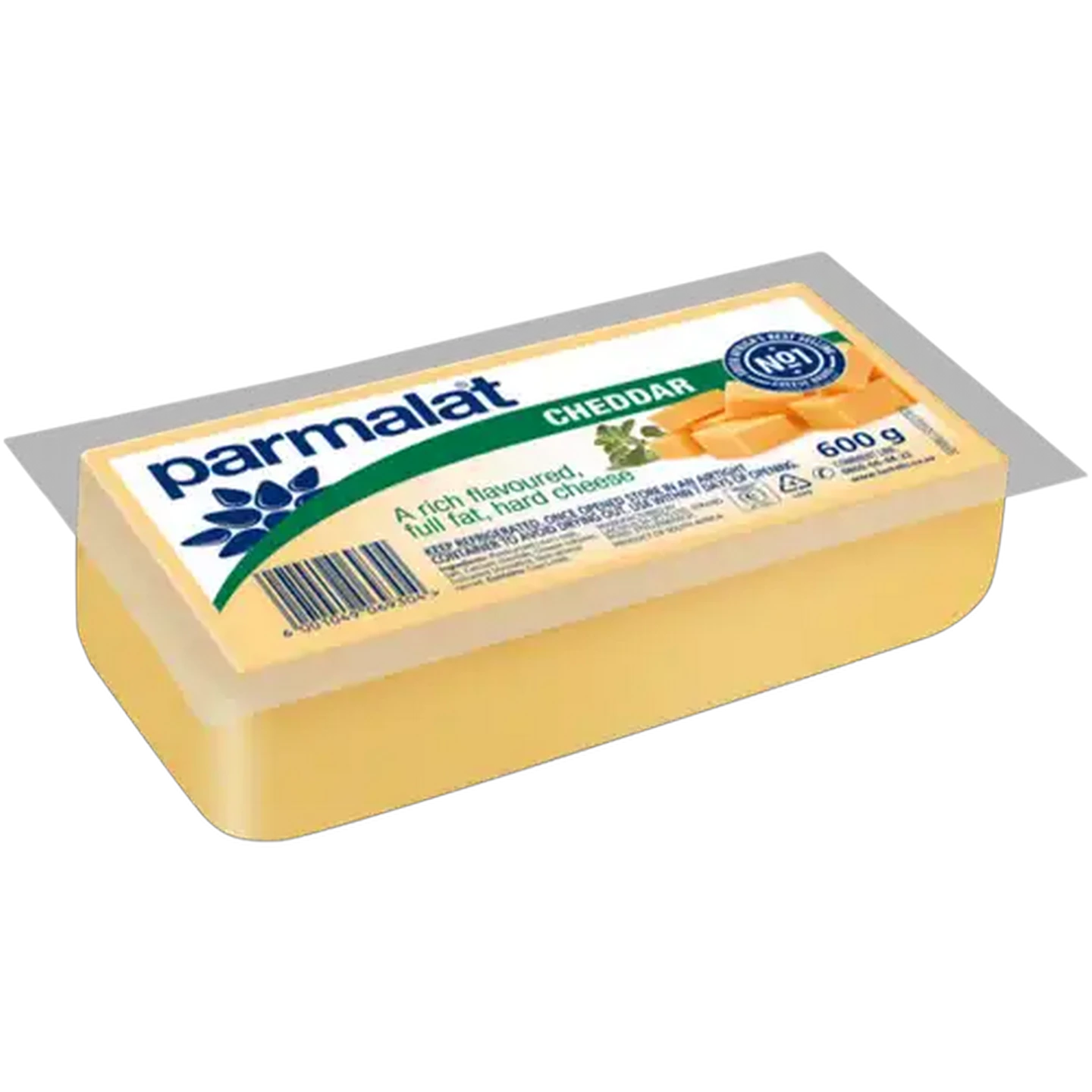 Image of Parmalat Full Fat Cheddar Cheese Pack 600g