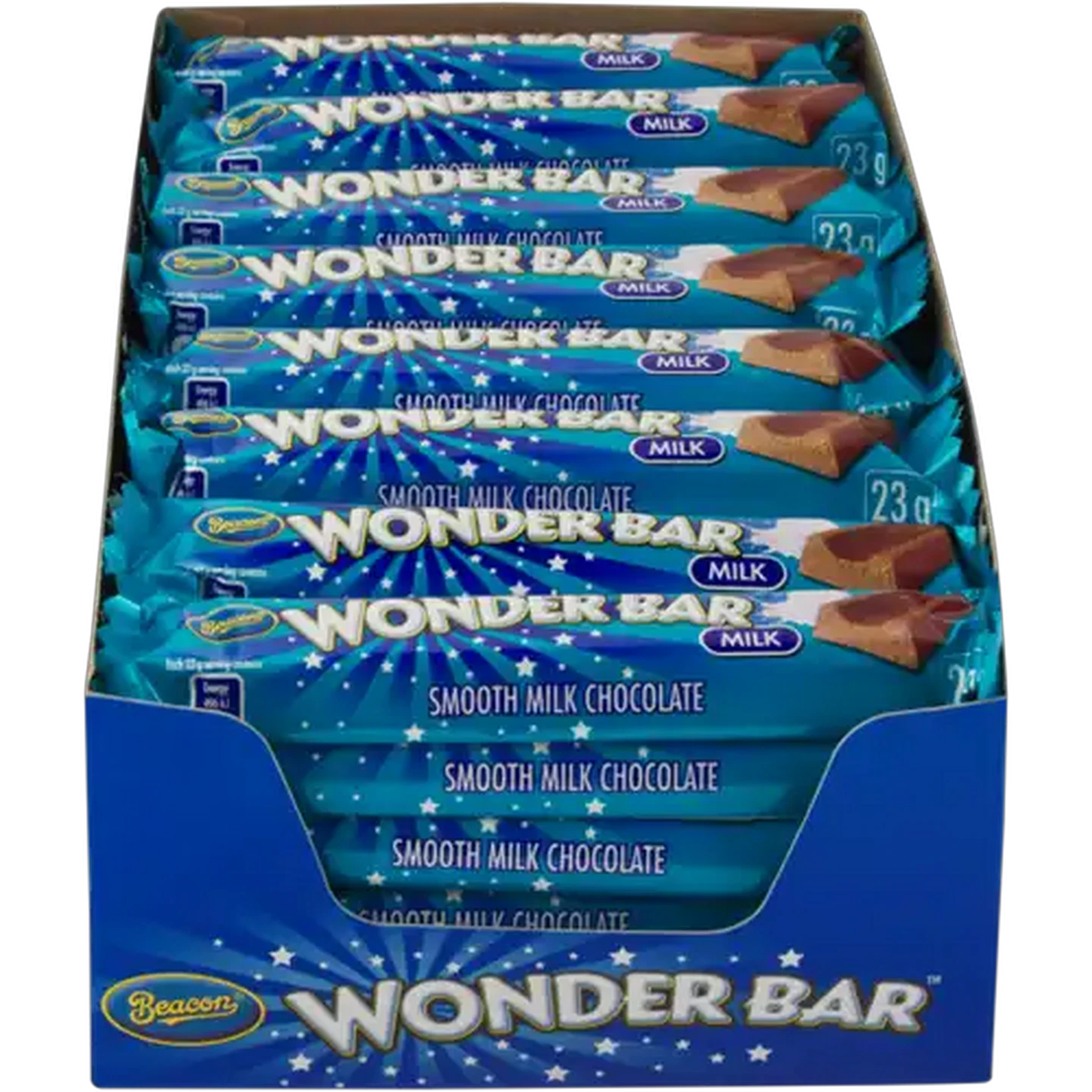 Image of Wonder Bar Smooth Milk Chocolates 48 x 23g