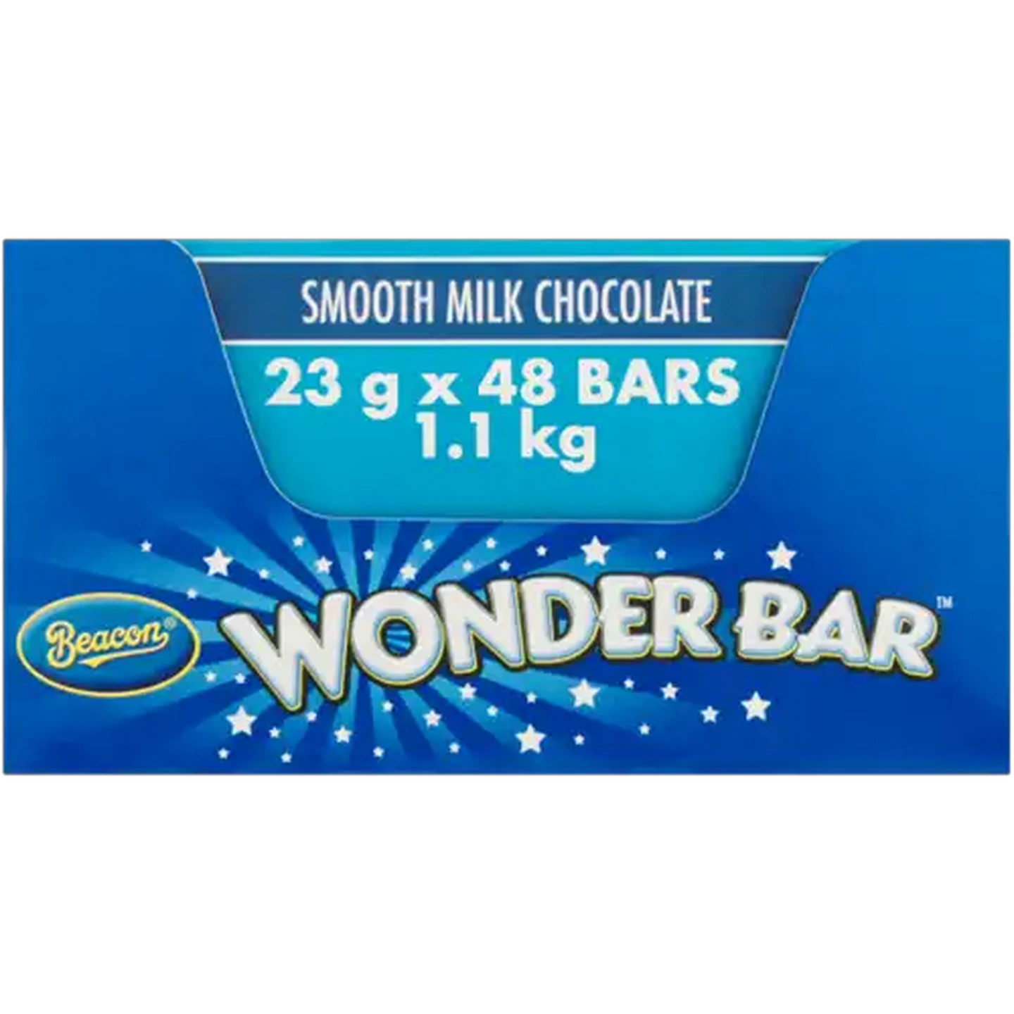 Image of Wonder Bar Smooth Milk Chocolates 48 x 23g