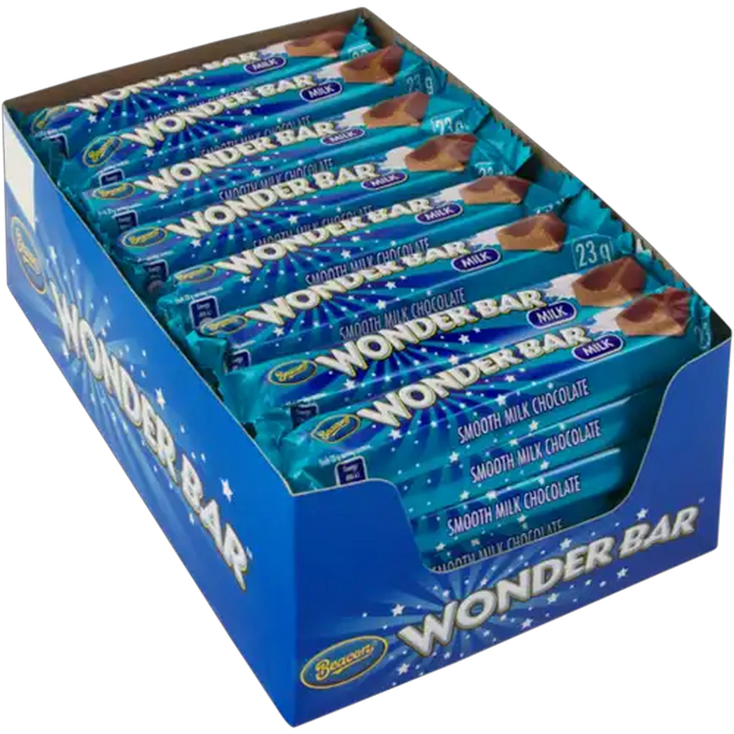 Image of Wonder Bar Smooth Milk Chocolates 48 x 23g