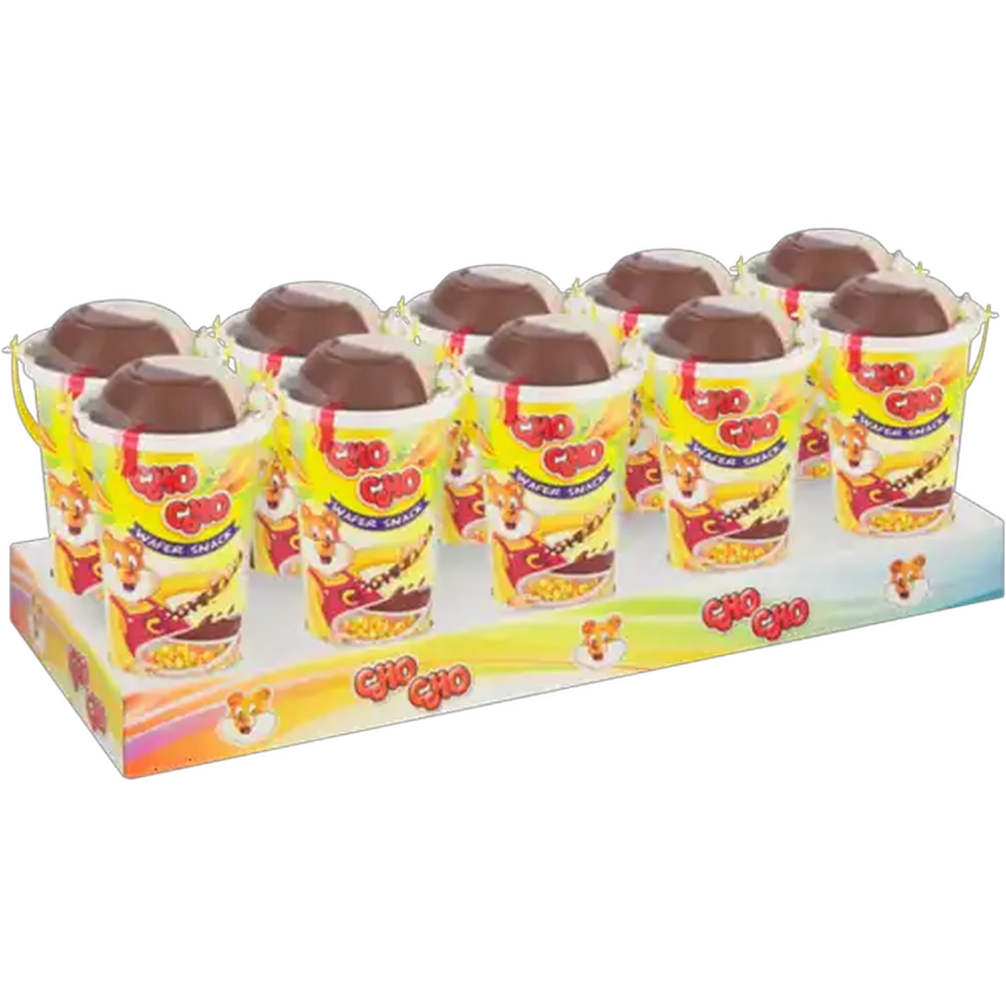 Image of Cho Cho Wafer Snacks with Chocolate & Rice Crispy Dip 10 x 40g