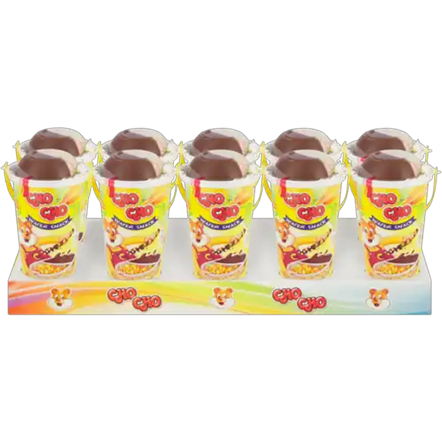Image of Cho Cho Wafer Snacks with Chocolate & Rice Crispy Dip 10 x 40g