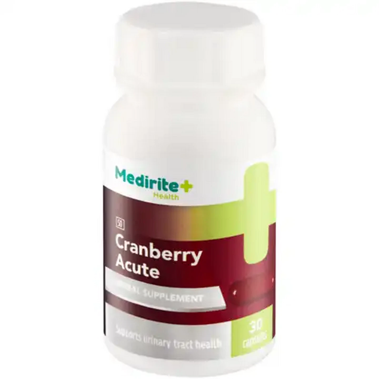 Image of Medirite Cranberry Acute Herbal Supplement Capsules 30 Pack