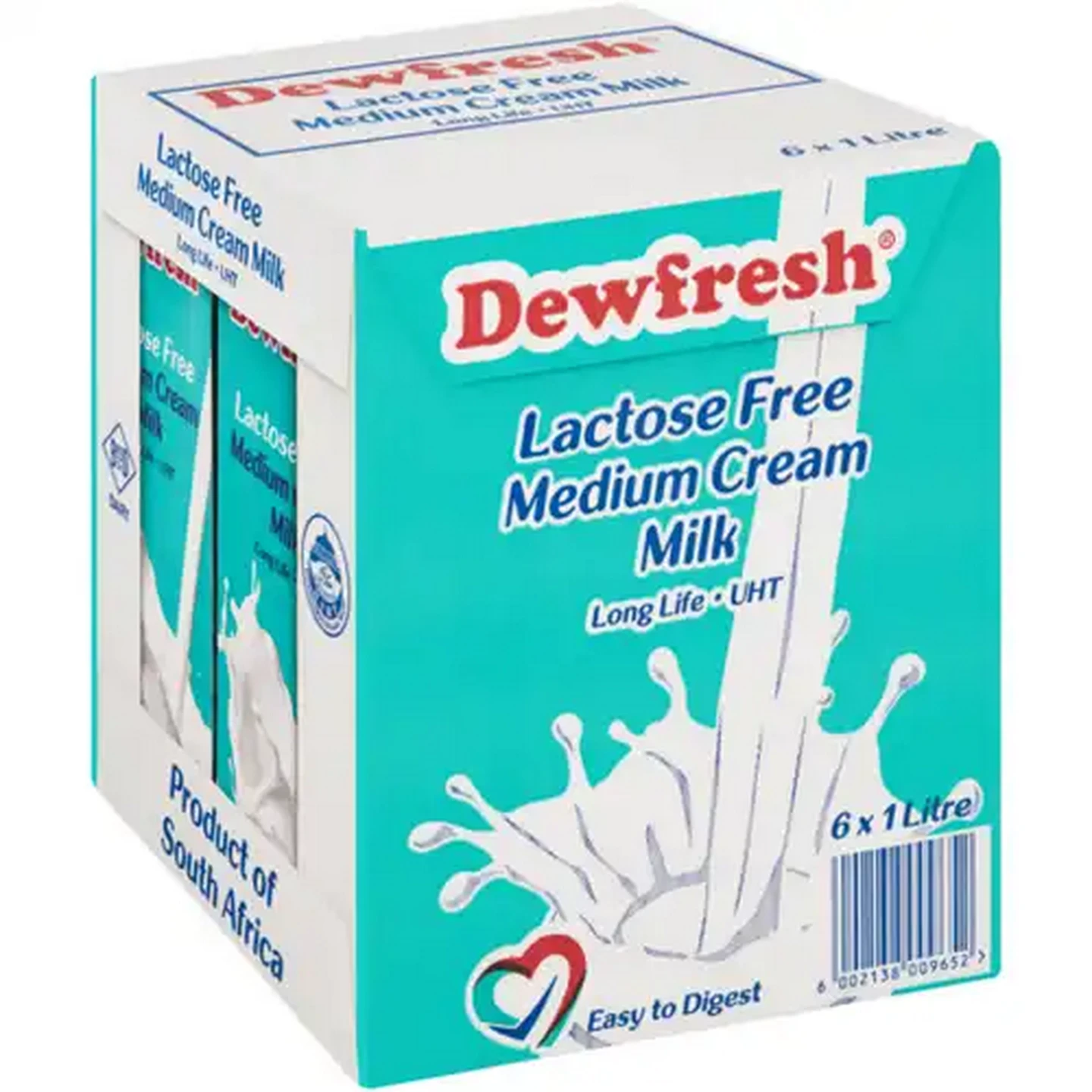 Image of Dewfresh Lactose Free Medium Cream Milk 6 x 1L