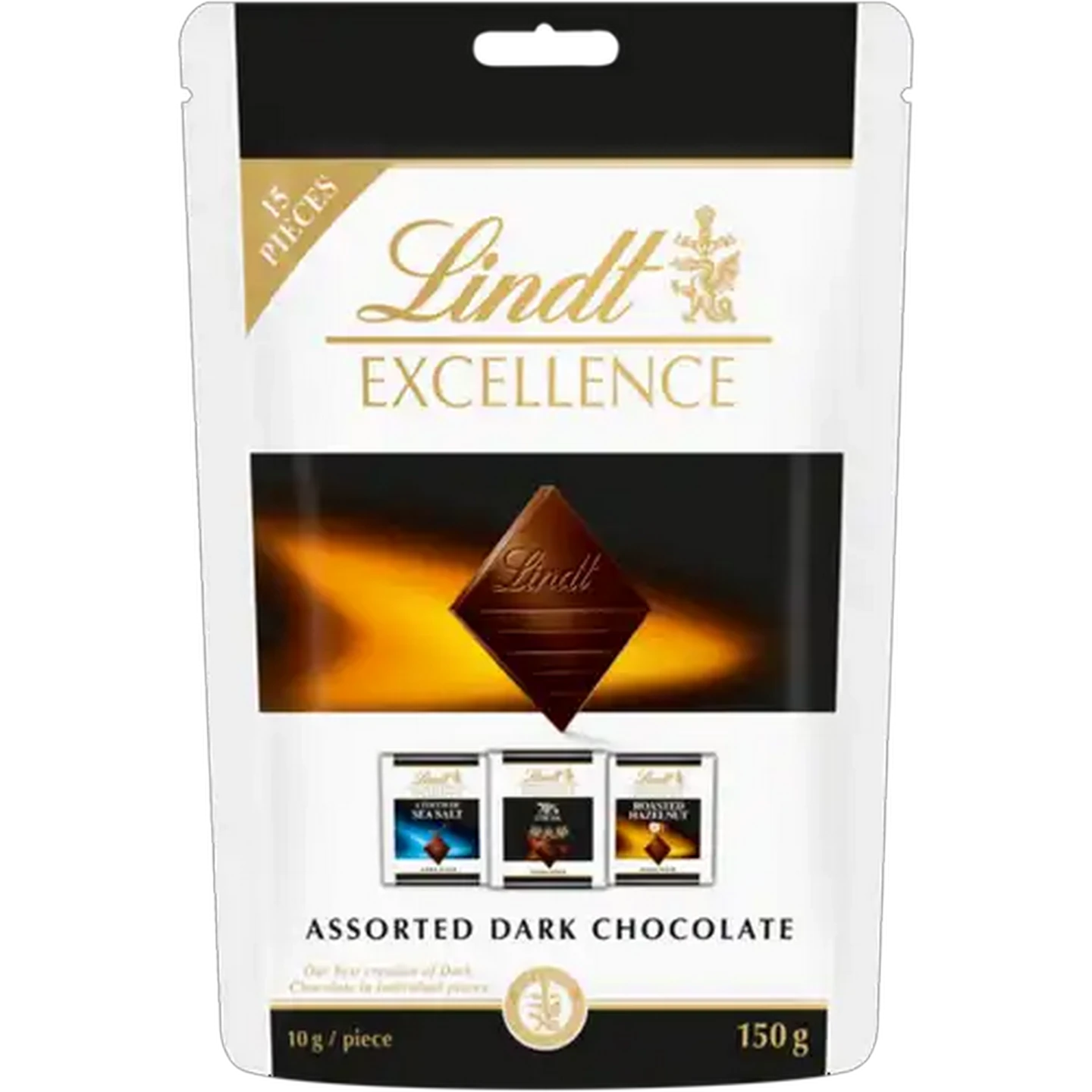 Image of Lindt Excellence Assorted Dark Chocolate 15 x 10g