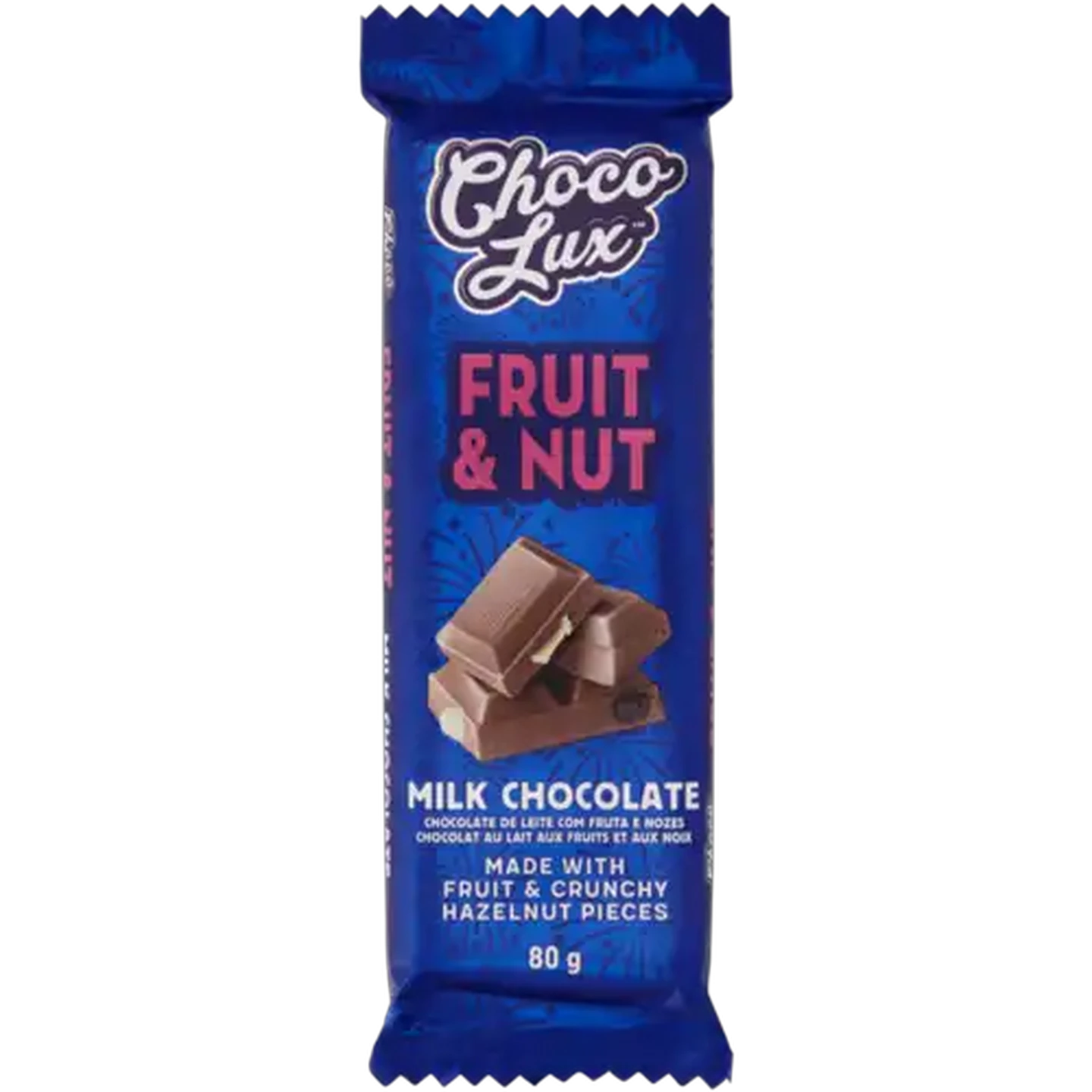 Checkers Sixty60 | Choco Lux Fruit & Nut Milk Chocolate Slab 80g