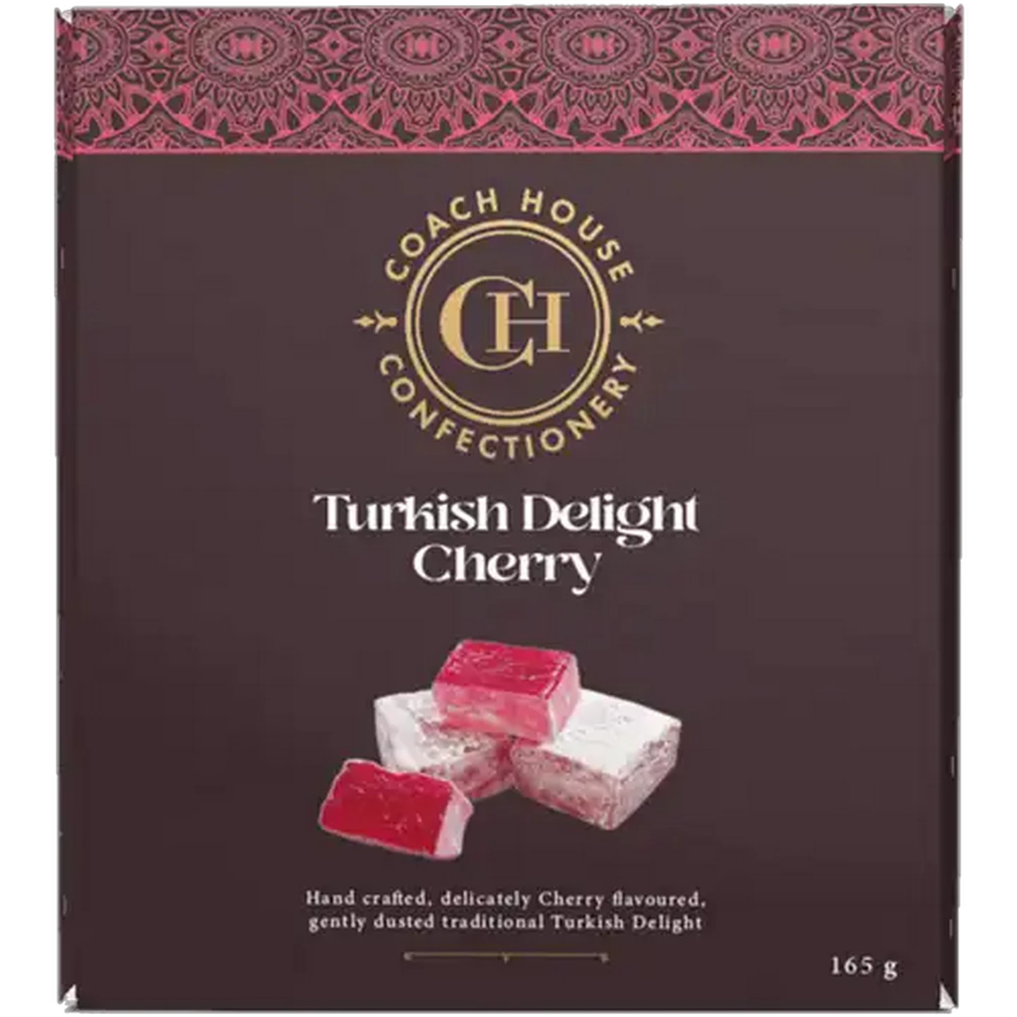 Image of Beyers Coach House Confectionery Cherry Turkish Delight 165g