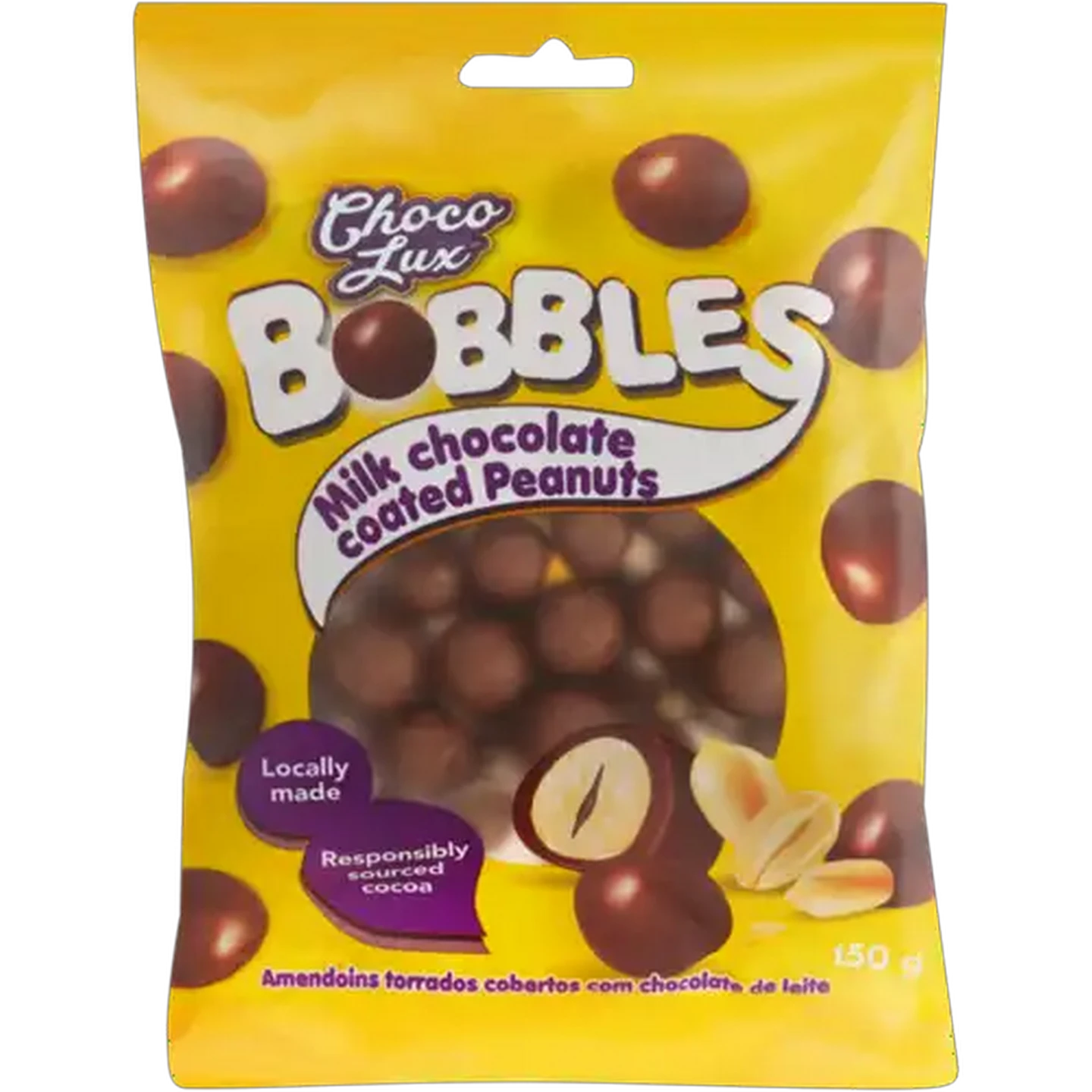 Image of Choco Lux Peanut Milk Chocolate Bobbles 150g