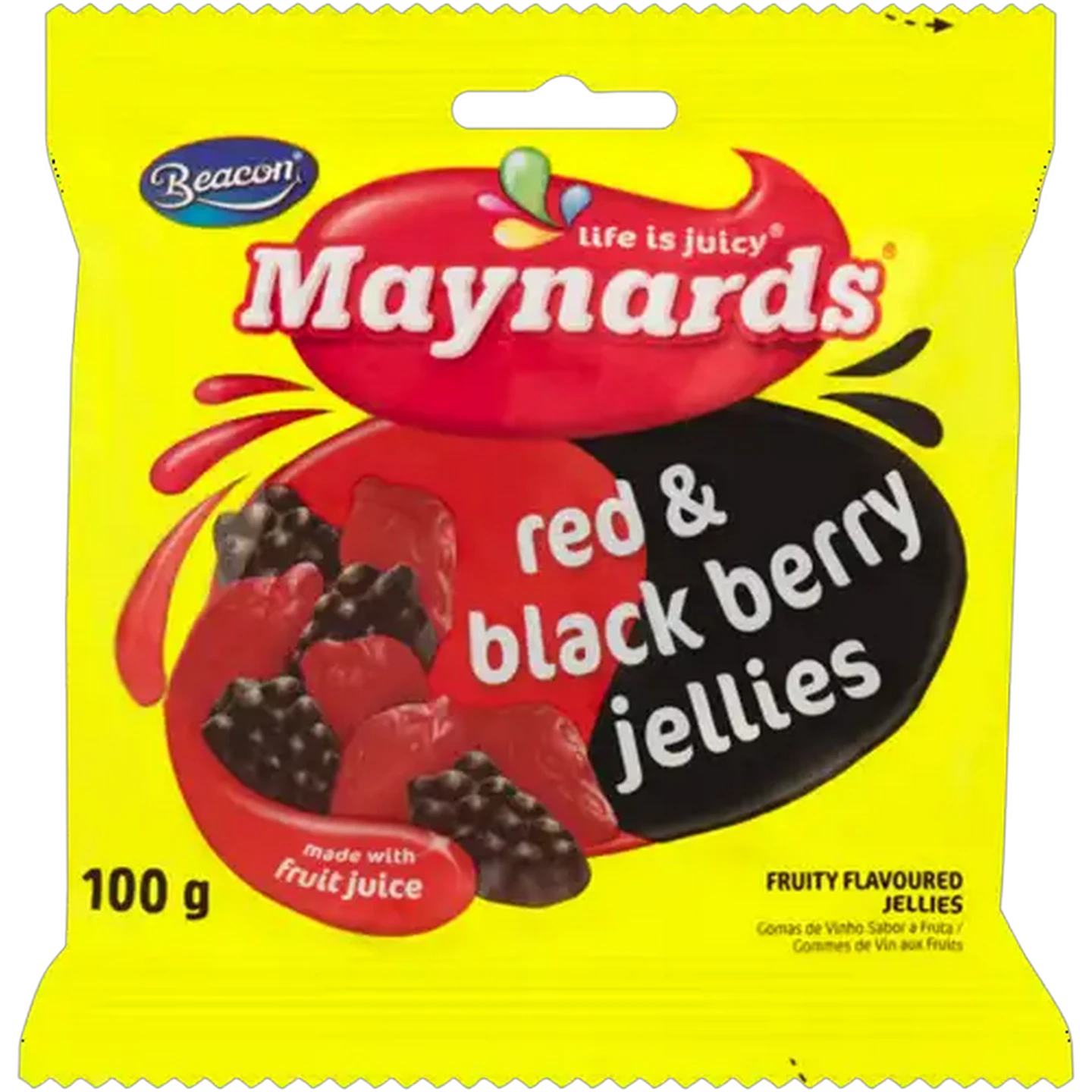 Image of Maynards Red & Black Berry Jellies 100g