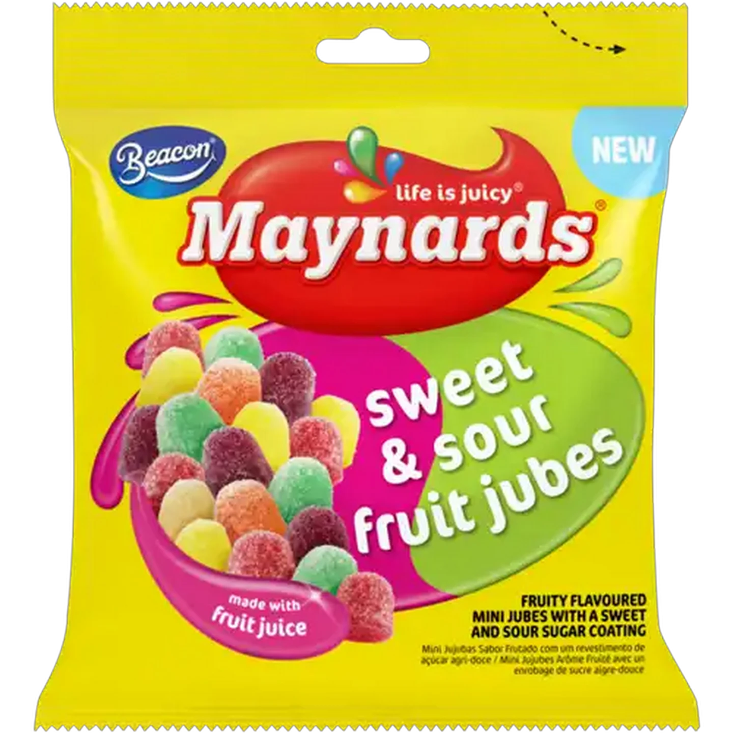Image of Maynards Sweet & Sour Fruit Jubes 100g