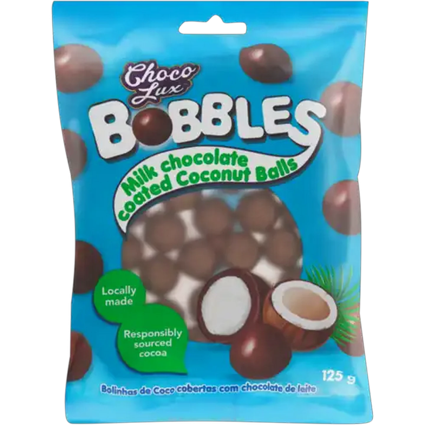 Image of Choco Lux Coconut Milk Chocolate Bobbles 125g