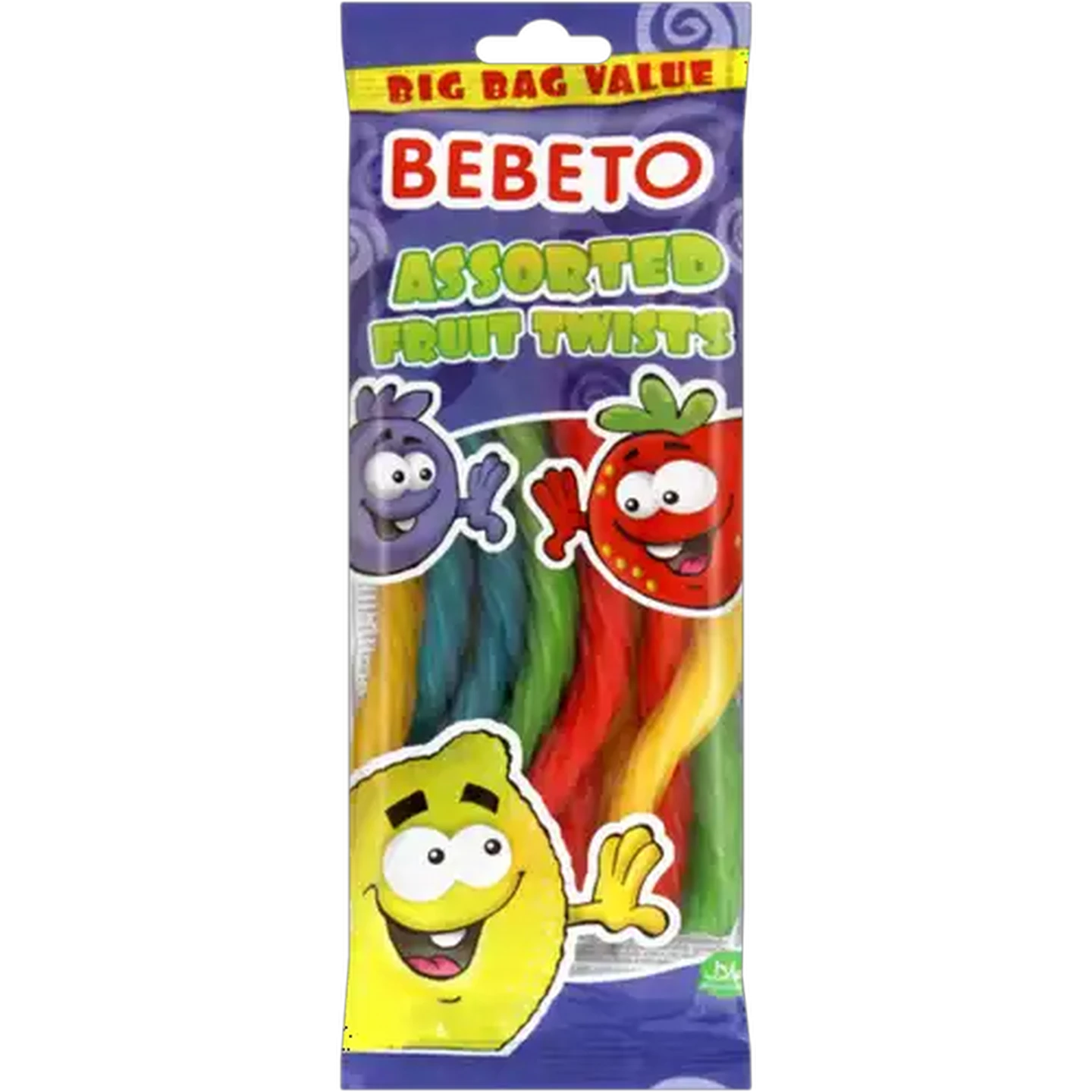 Image of Bebeto Assorted Fruit Twists 250/220g