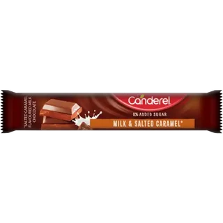 Canderel Milk & Salted Caramel Chocolate Bar 30g