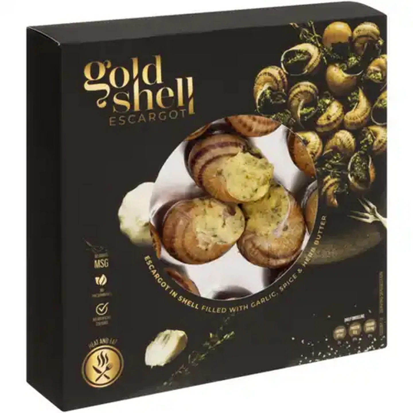 Image of Gold Shell Frozen Escargot 12 Pack