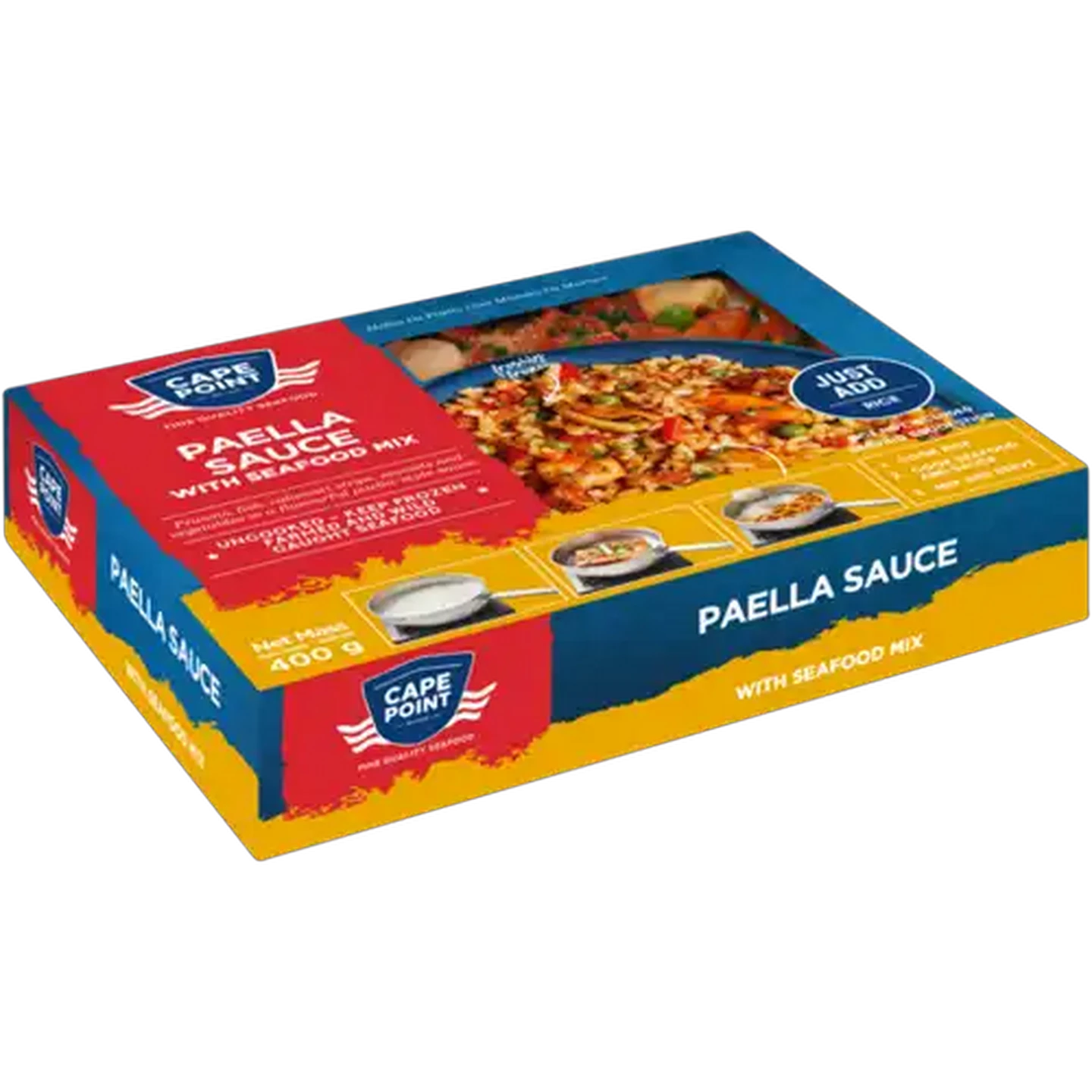 Image of Cape Point Frozen Paella Sauce With Seafood Mix 400g