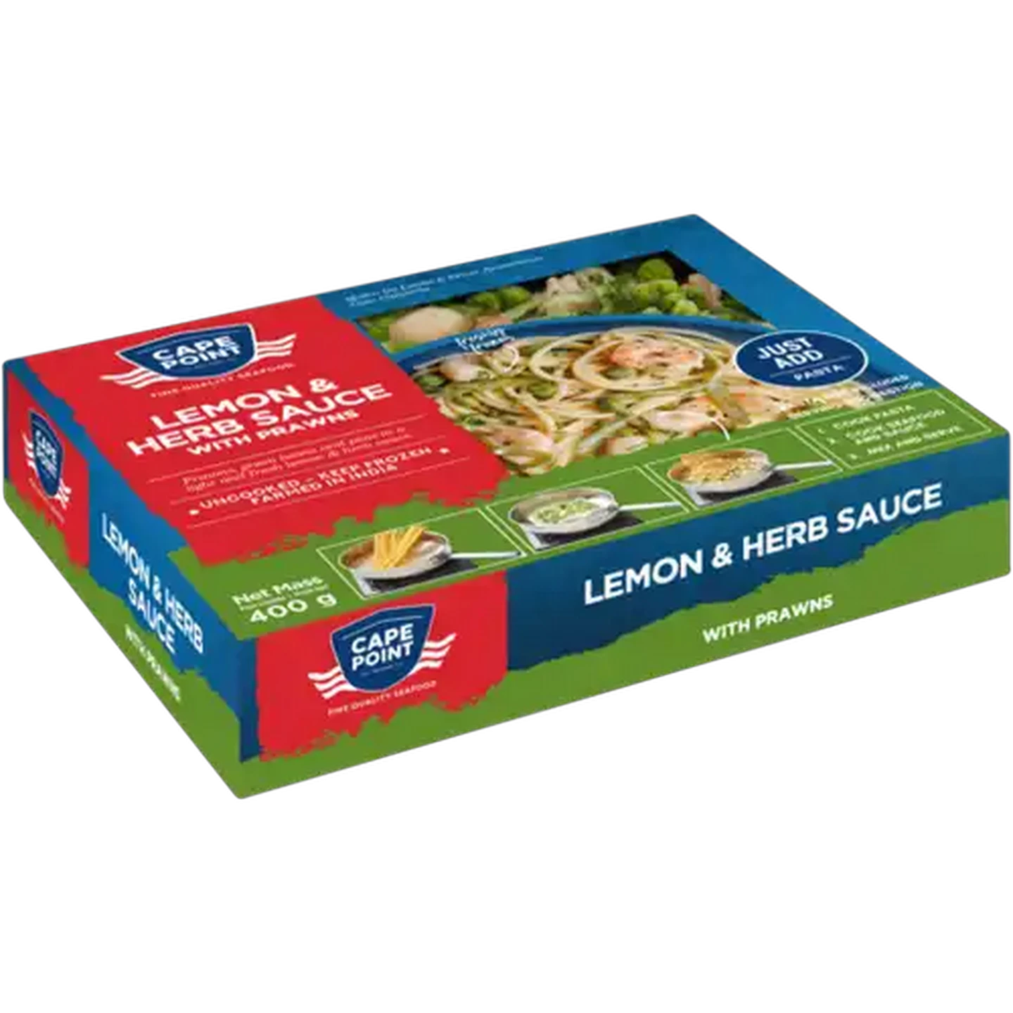 Image of Cape Point Frozen Lemon & Herb Sauce With Prawns 400g