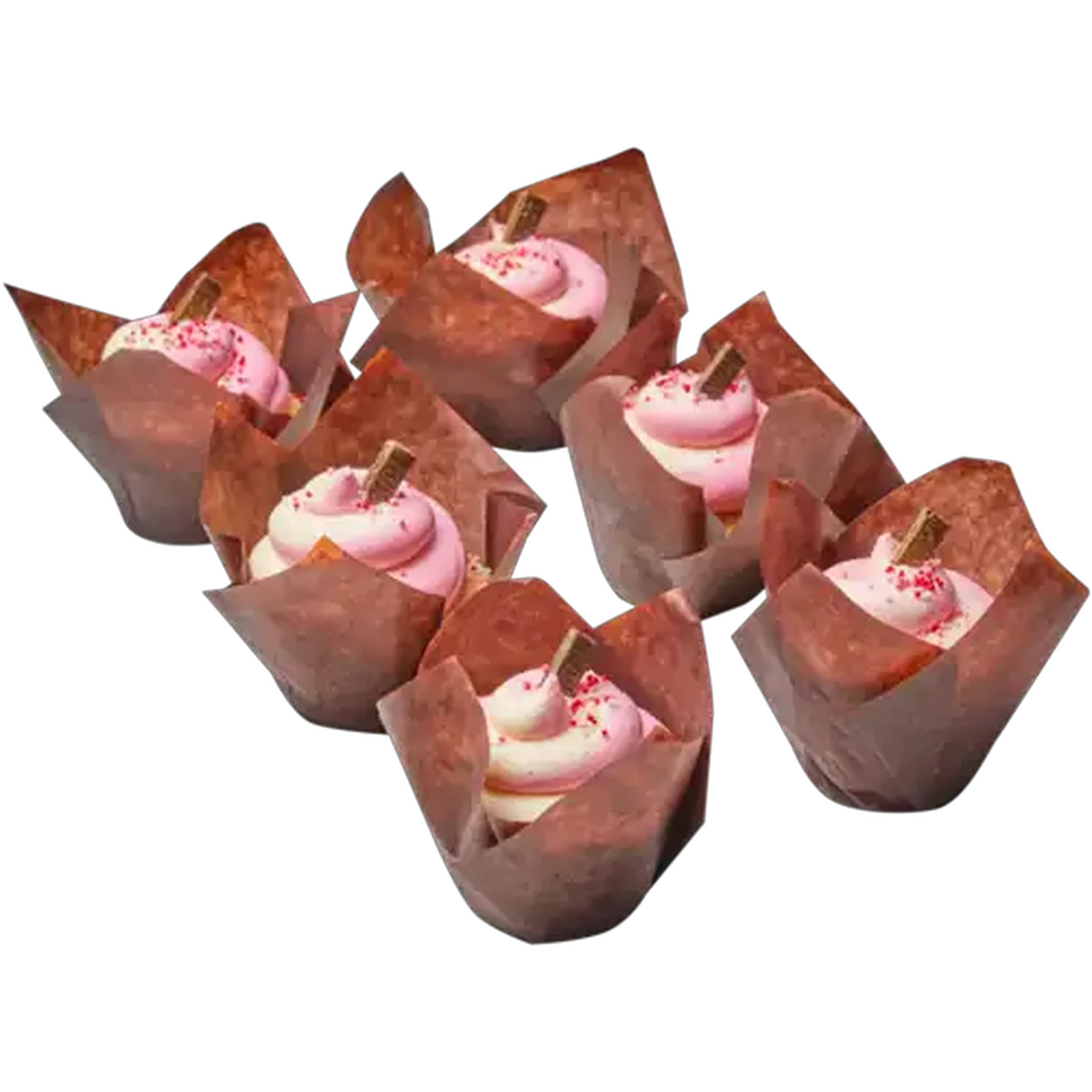 Image of Soet Cakes Pink Ombre Party Cupcakes 6 Pack
