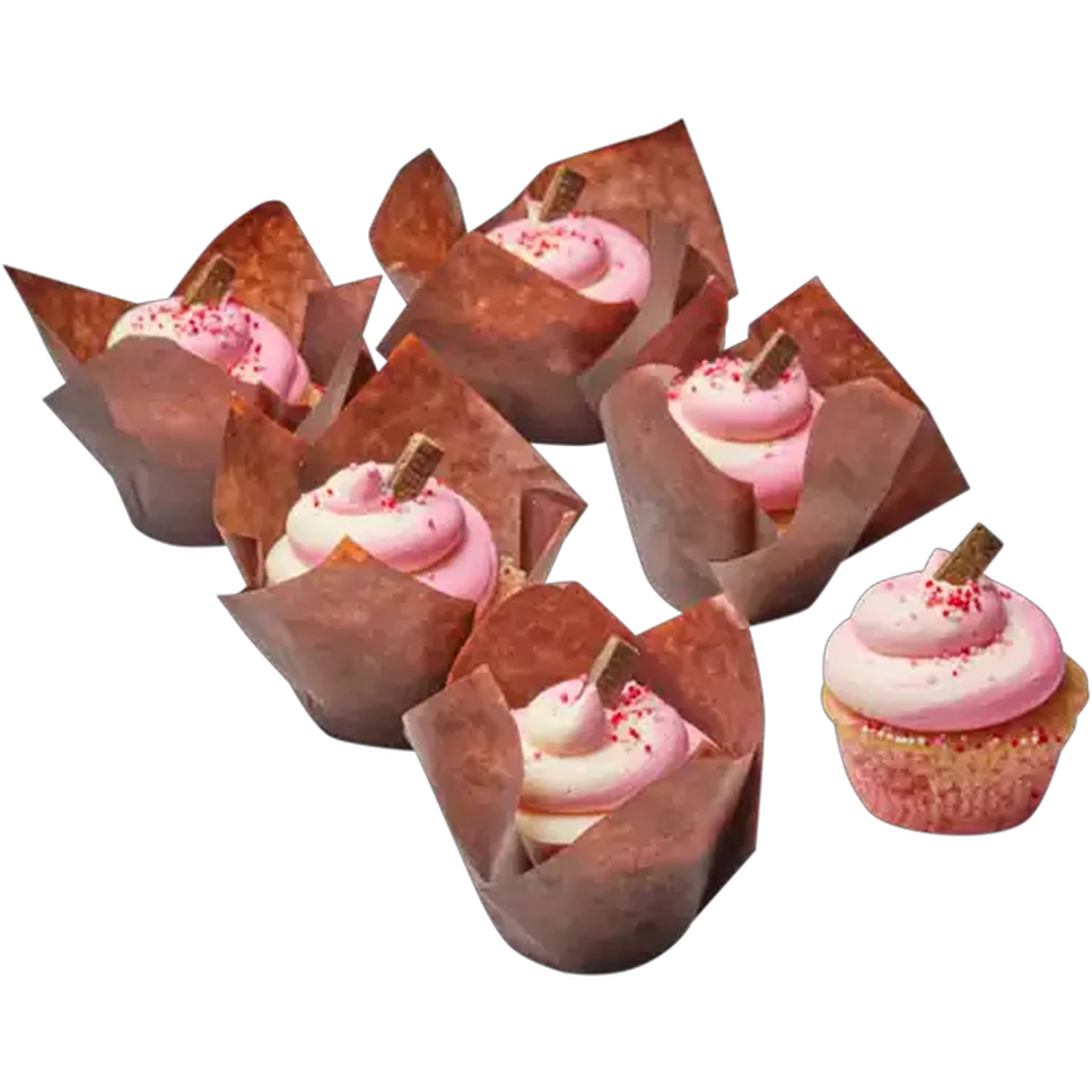 Image of Soet Cakes Pink Ombre Party Cupcakes 6 Pack