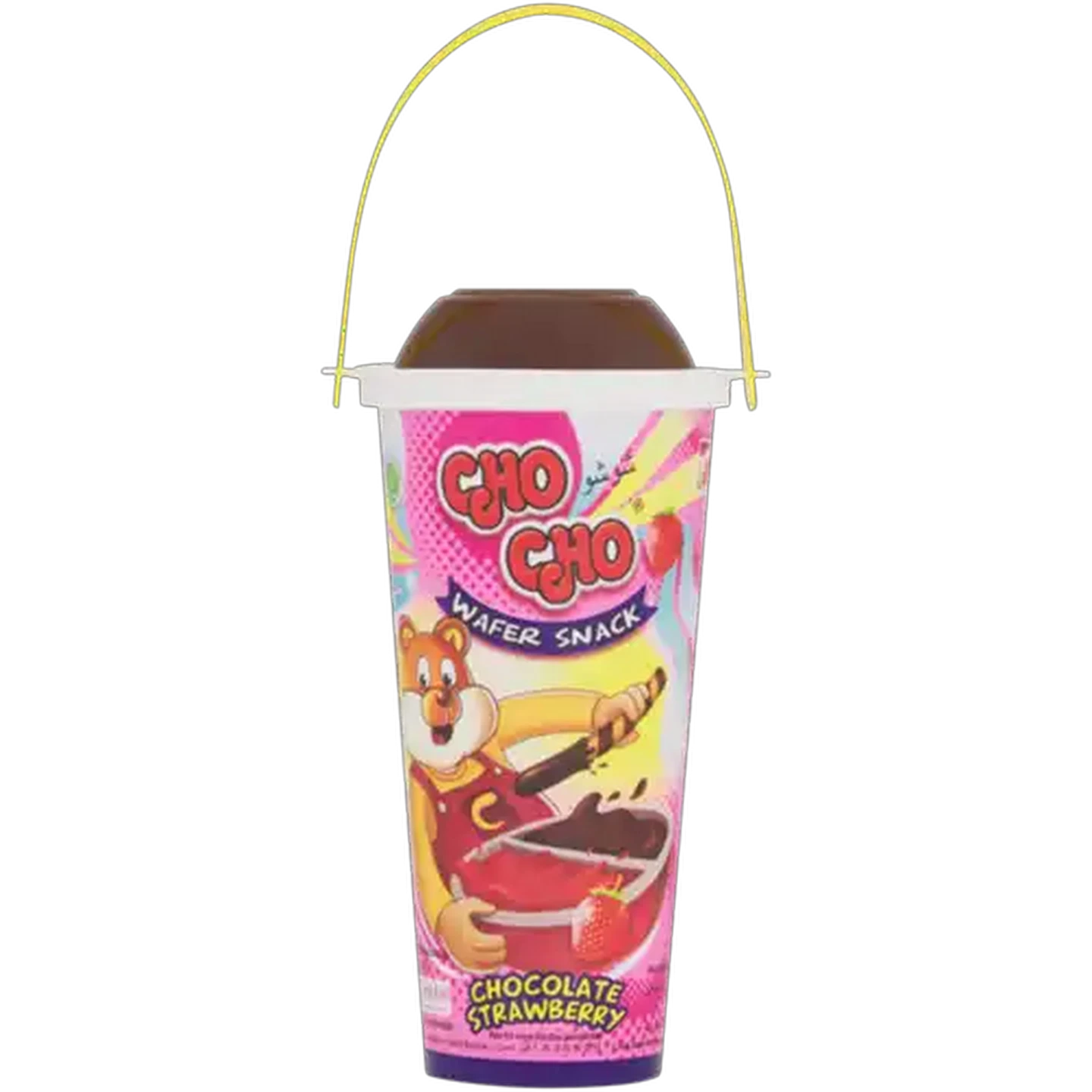 Image of Cho Cho Wafer Snack with Chocolate & Strawberry Dip 35g