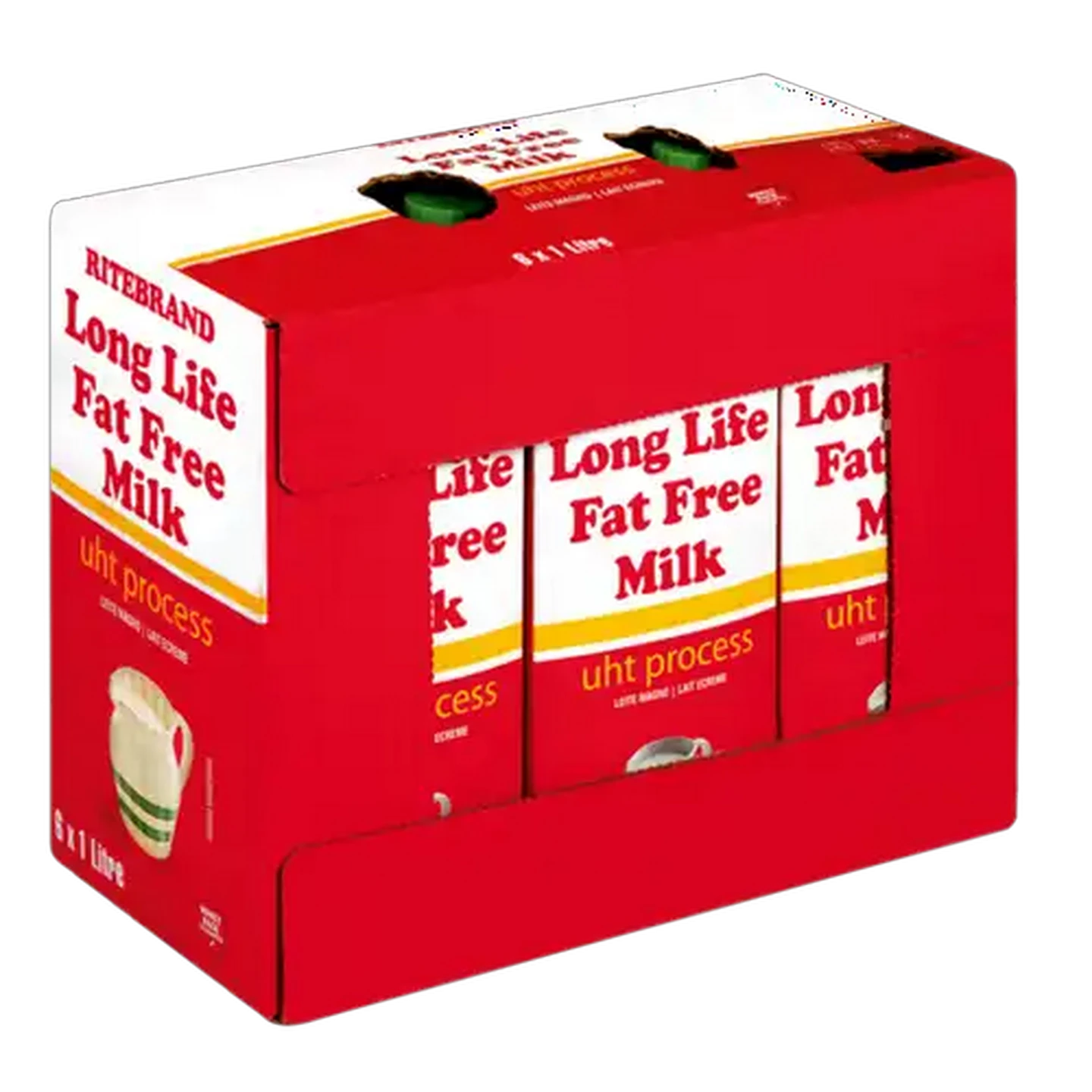 Image of Ritebrand Long Life Fat Free Milk 6 x 1L