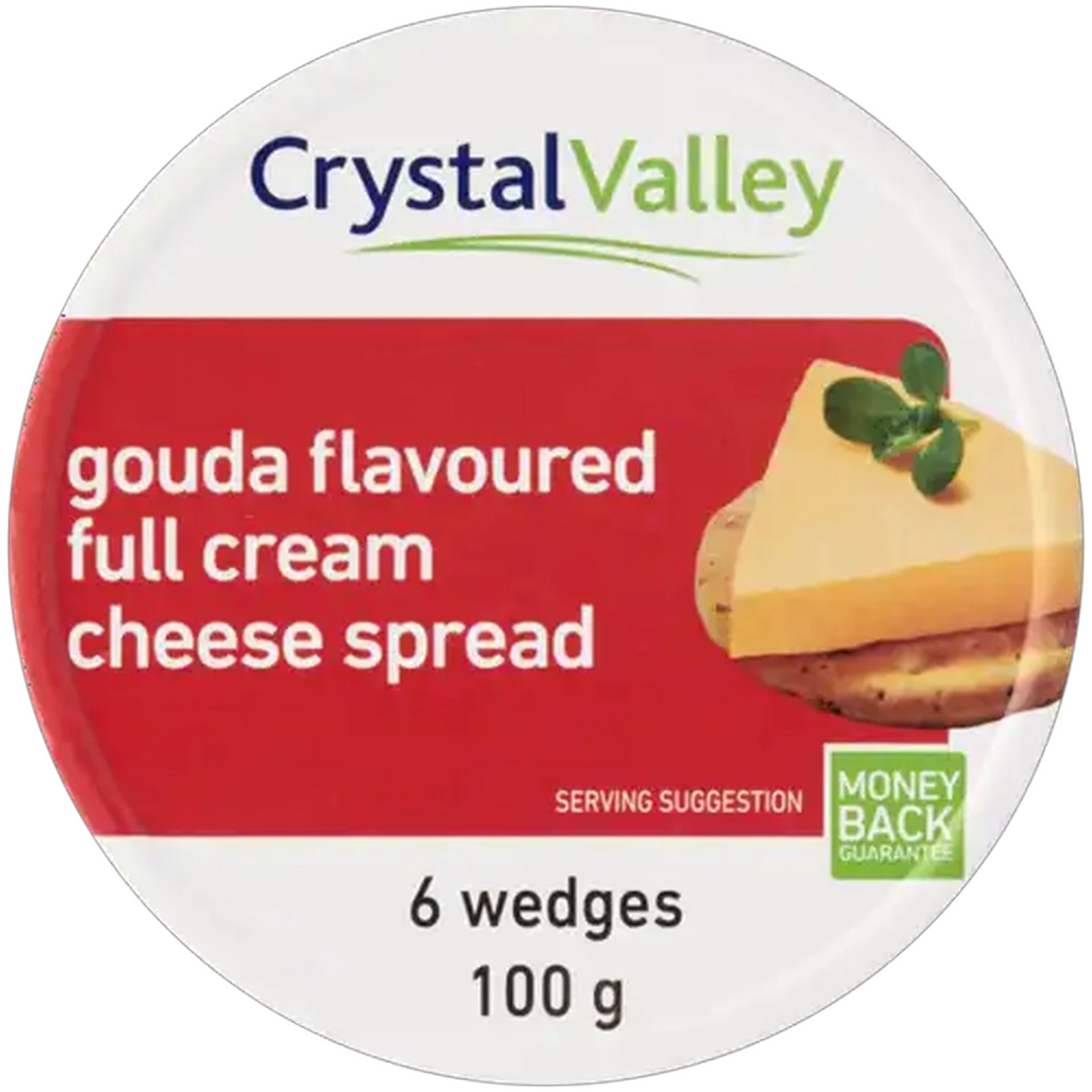 Image of Crystal Valley Gouda Flavoured Full Cream Cheese Spread 6 Pack