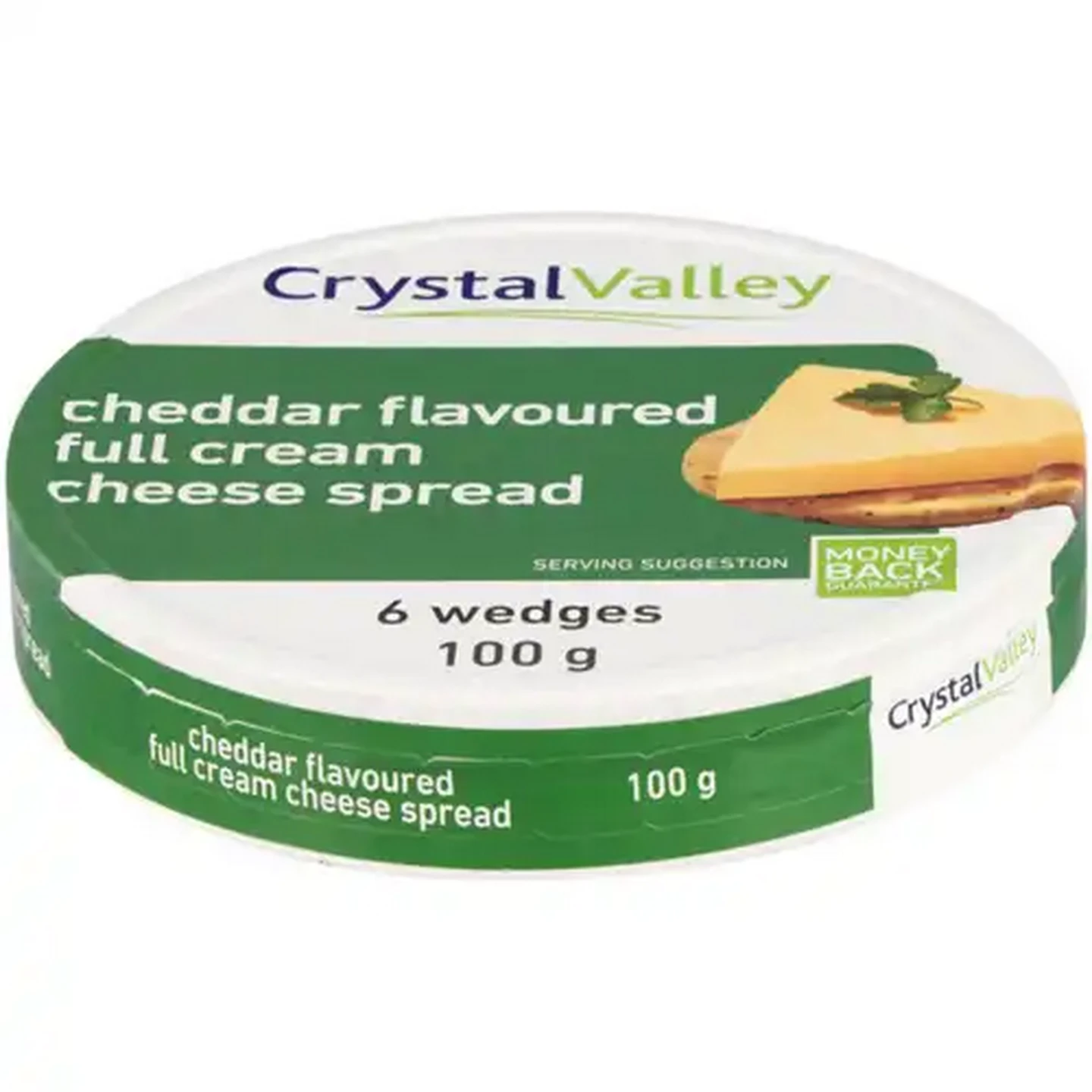 Image of Crystal Valley Cheddar Flavoured Full Cream Cheese Spread 6 Pack