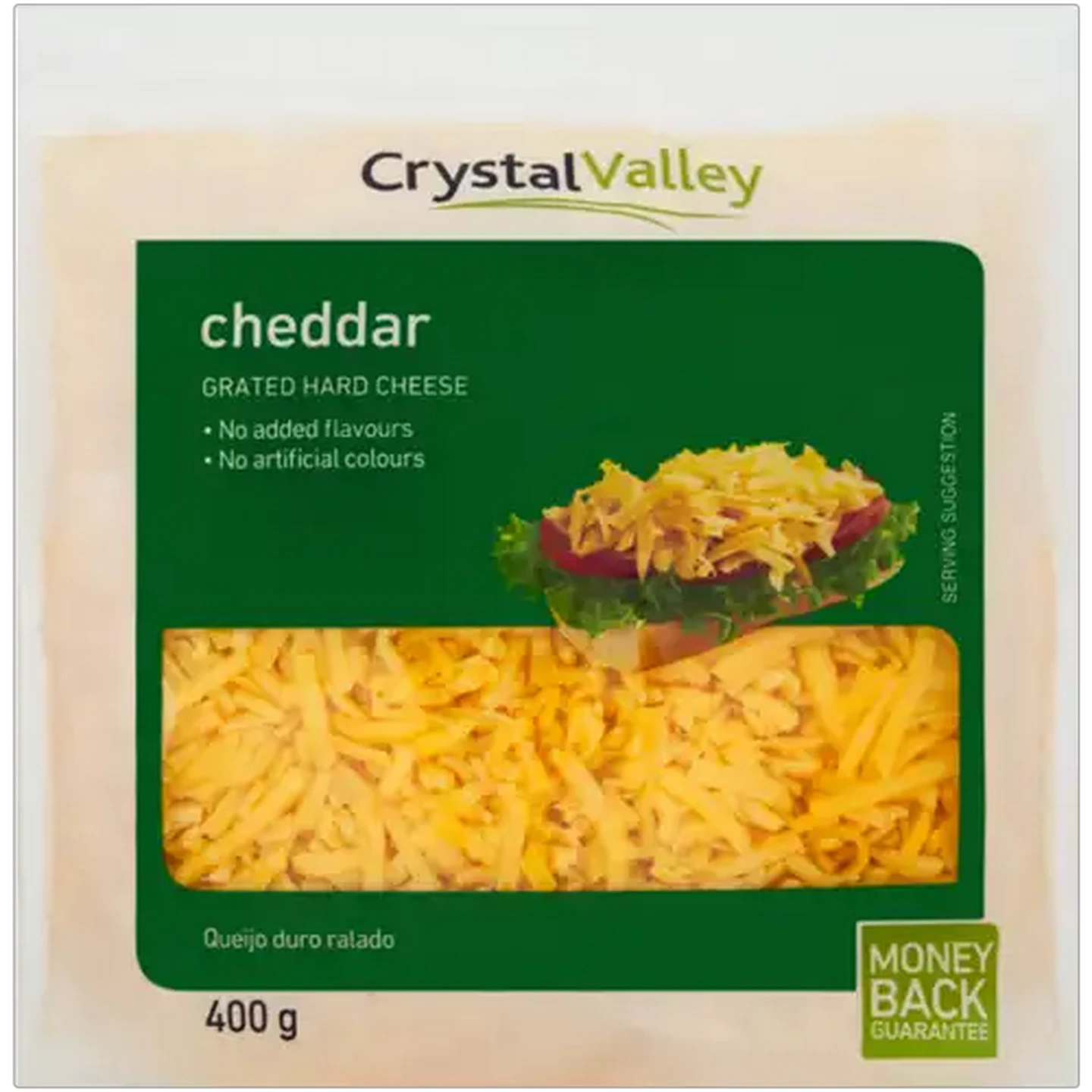 Image of Crystal Valley Grated Cheddar Cheese 400g