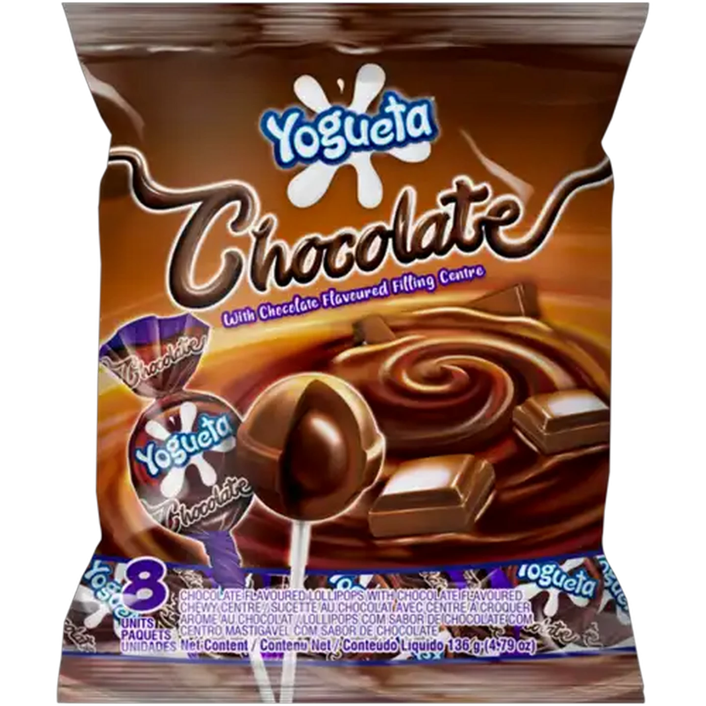 Checkers Sixty60 | Yogueta Chocolate Flavoured Lollipop 8 Pack