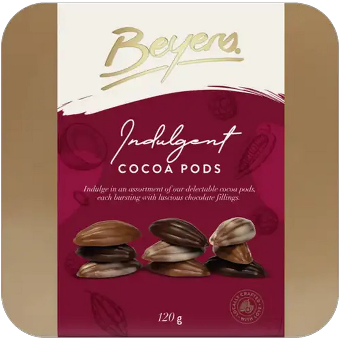 Image of Beyers Indulgent Cocoa Pods 120g