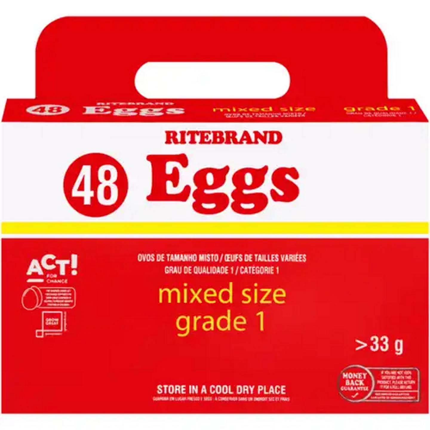 Image of Ritebrand Mixed Size Eggs 48 Pack