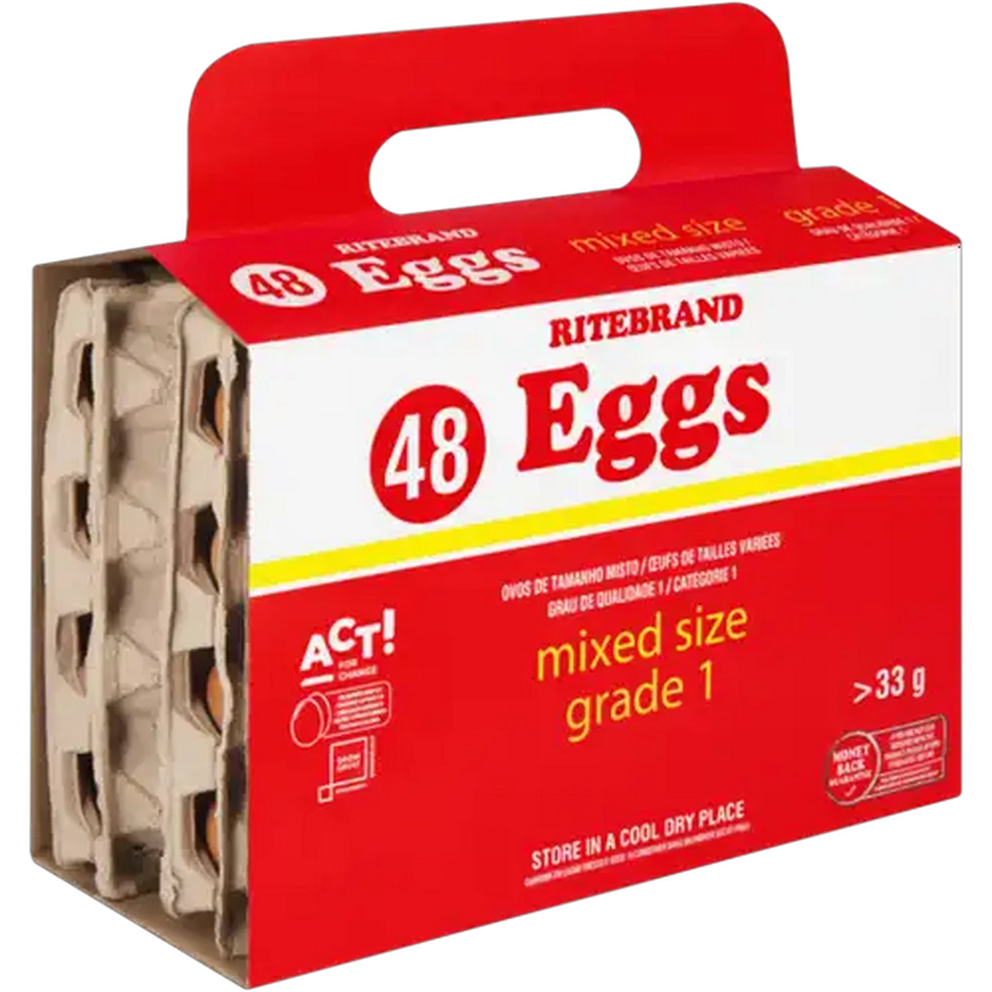 Image of Ritebrand Mixed Size Eggs 48 Pack