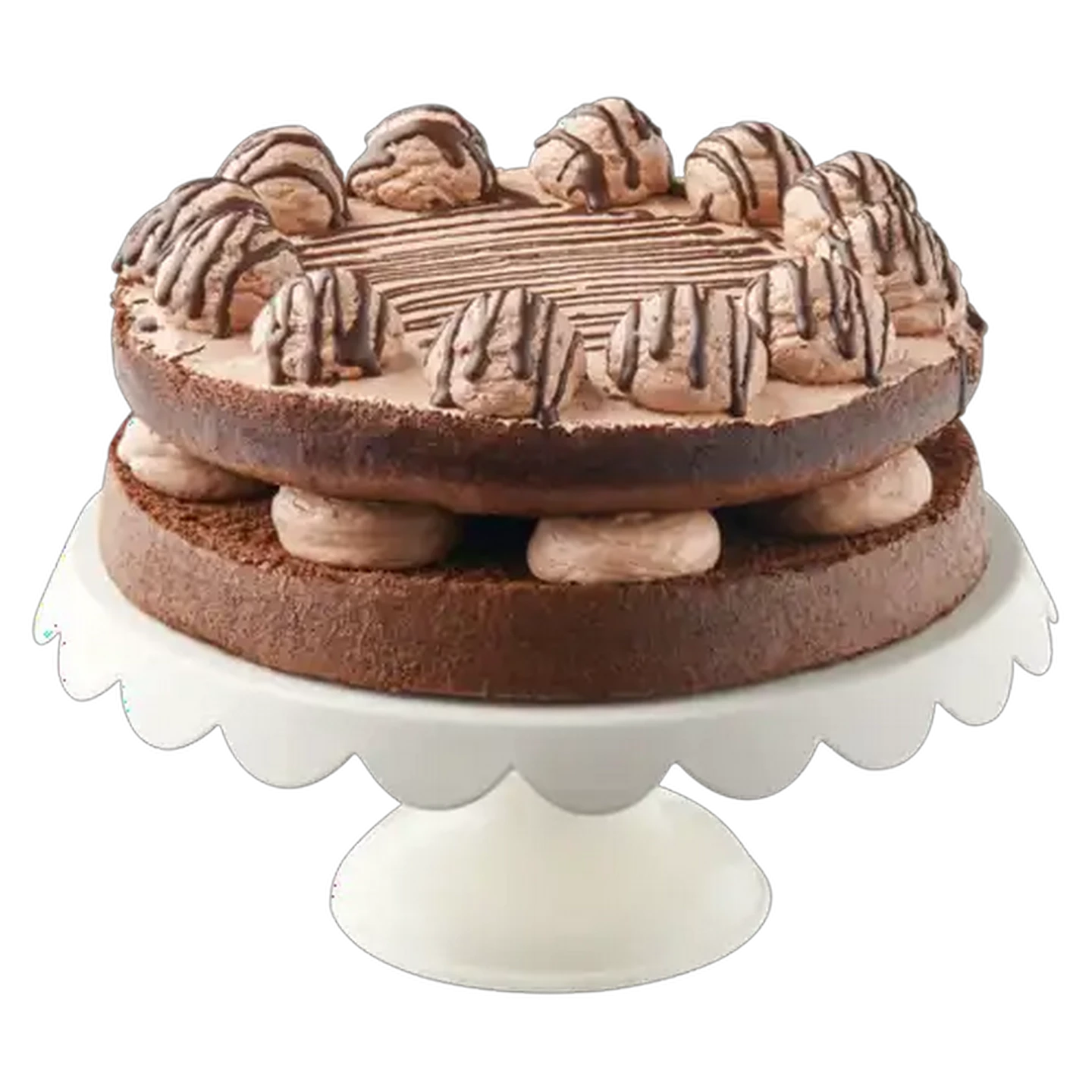 Image of Dessert Cake With Chocolate Toppings