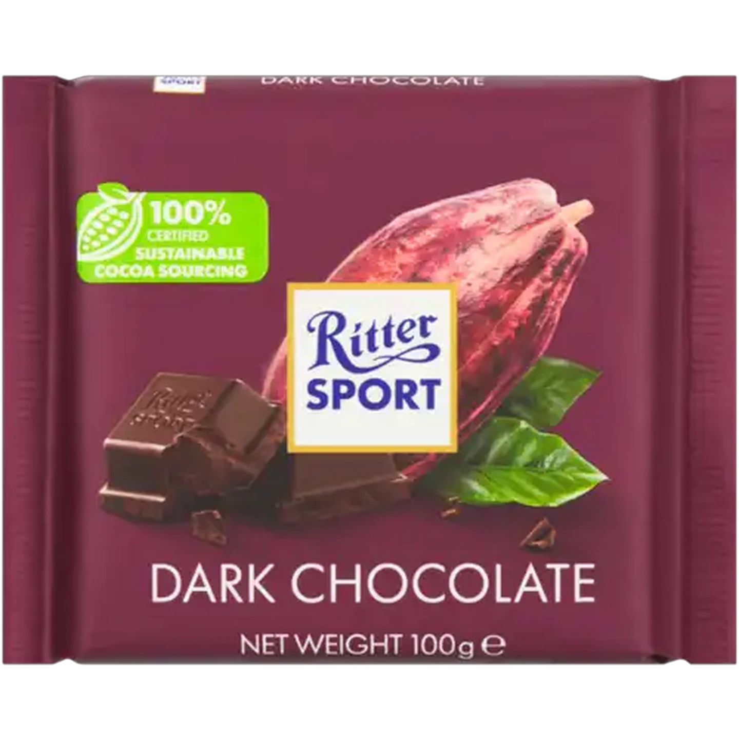 Image of Ritter Sport Dark Chocolate 100g