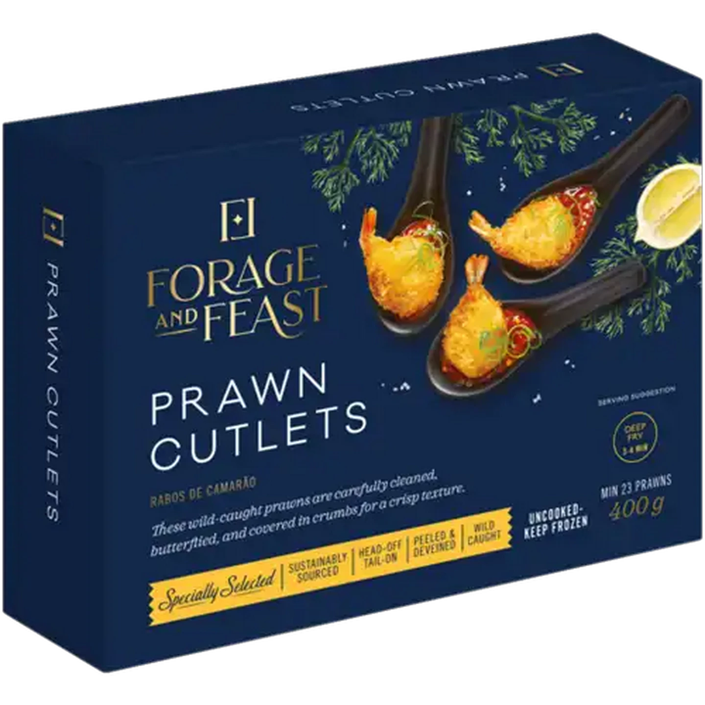 Image of Forage And Feast Frozen Prawn Cutlets 400g