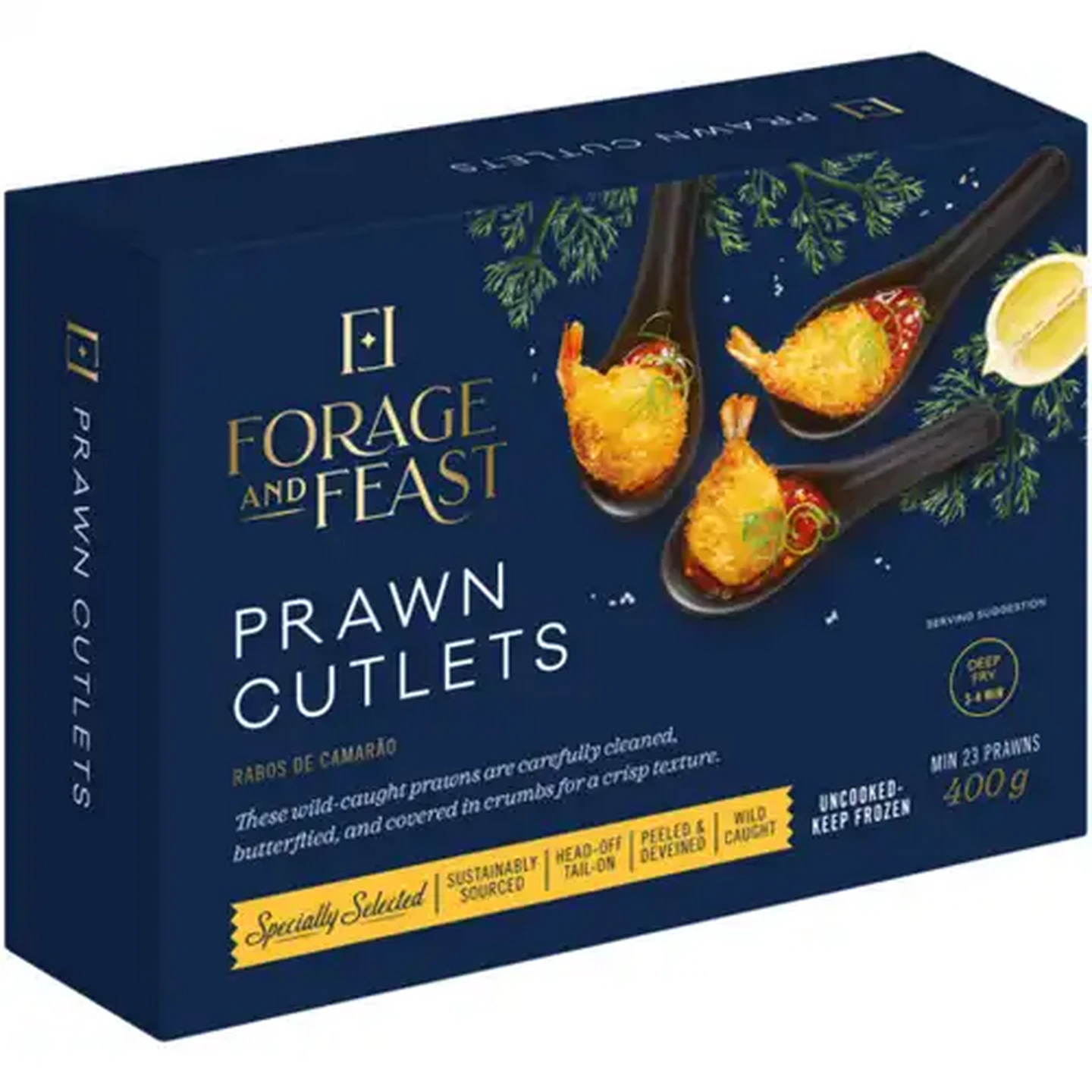 Image of Forage And Feast Frozen Prawn Cutlets 400g