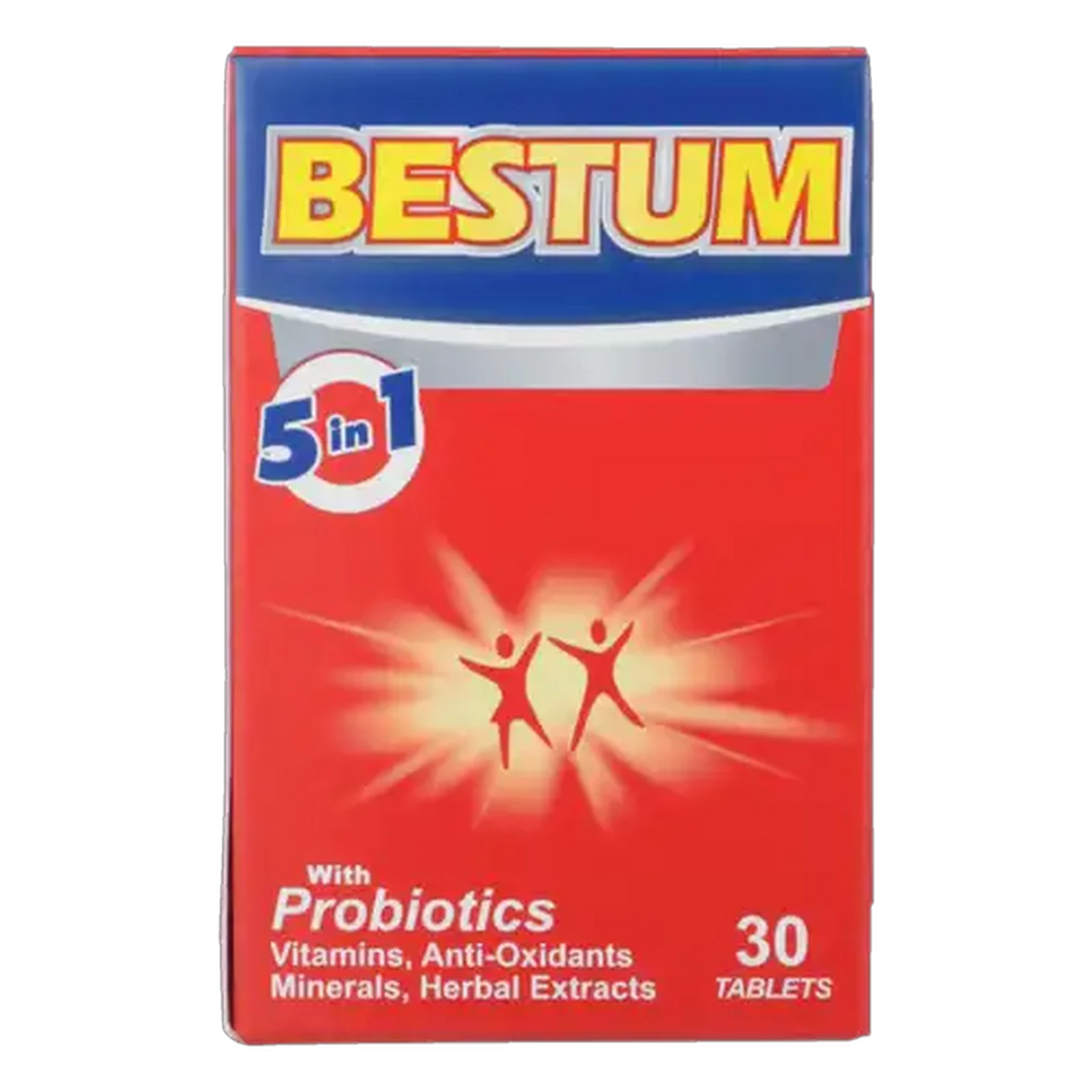 Image of Bestum 5-In-1 Probiotic Multi-Nutrient Tablets 30 Pack