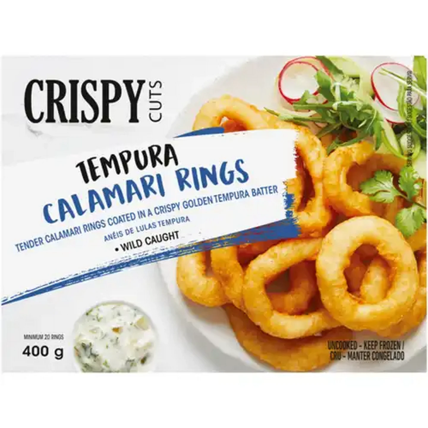 Image of Crispy Cuts Frozen Tempura Calamari Rings 400g