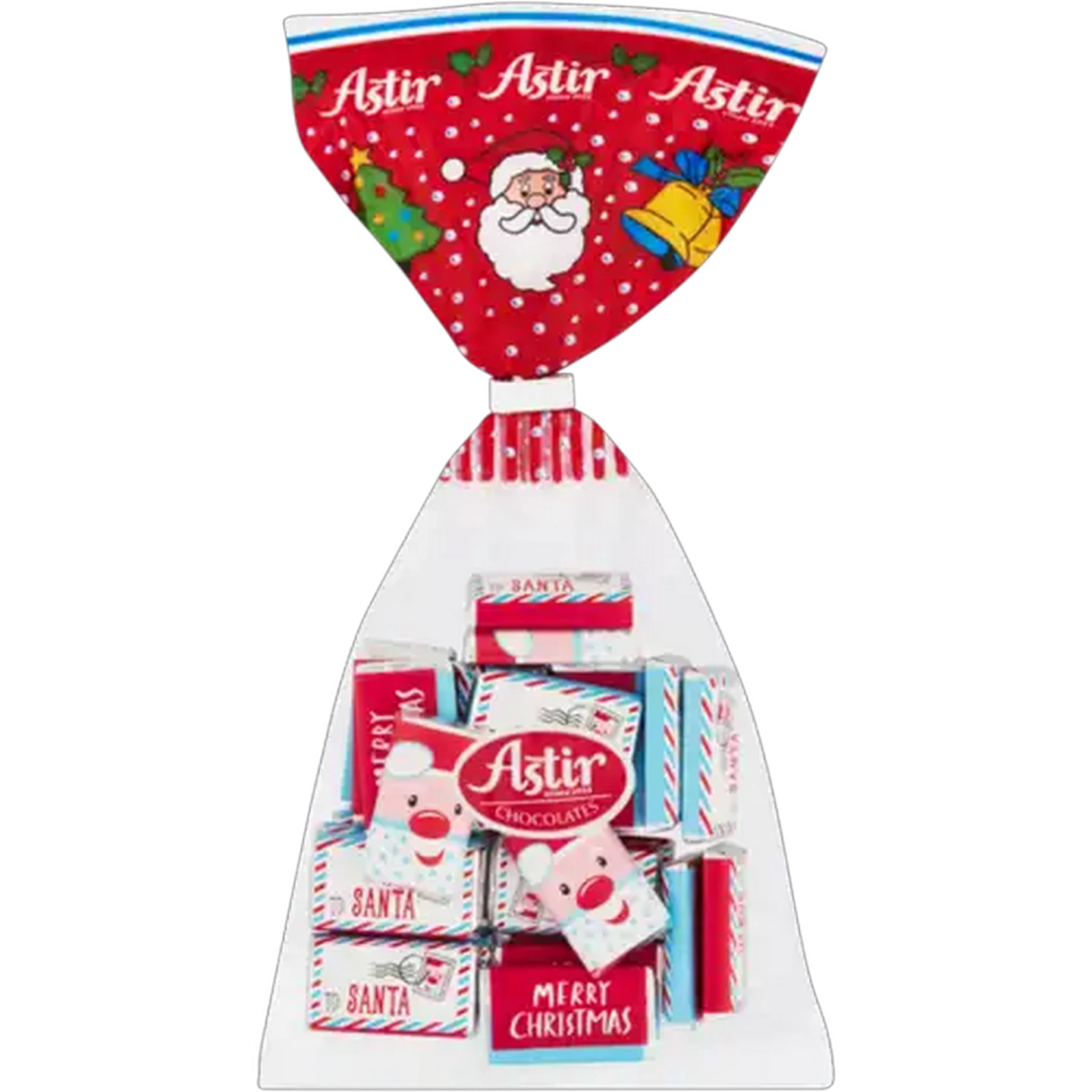 Image of ASTIR Santa Claus Mini Milk Chocolate Slabs 175g