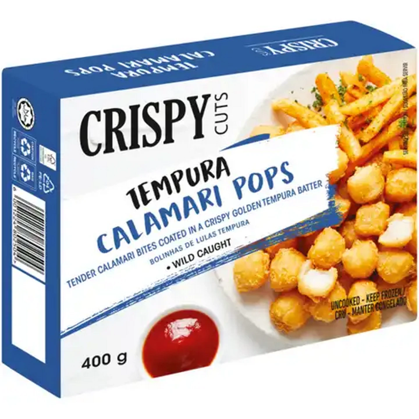 Image of Crispy Cuts Frozen Tempura Calamari Pops 400g