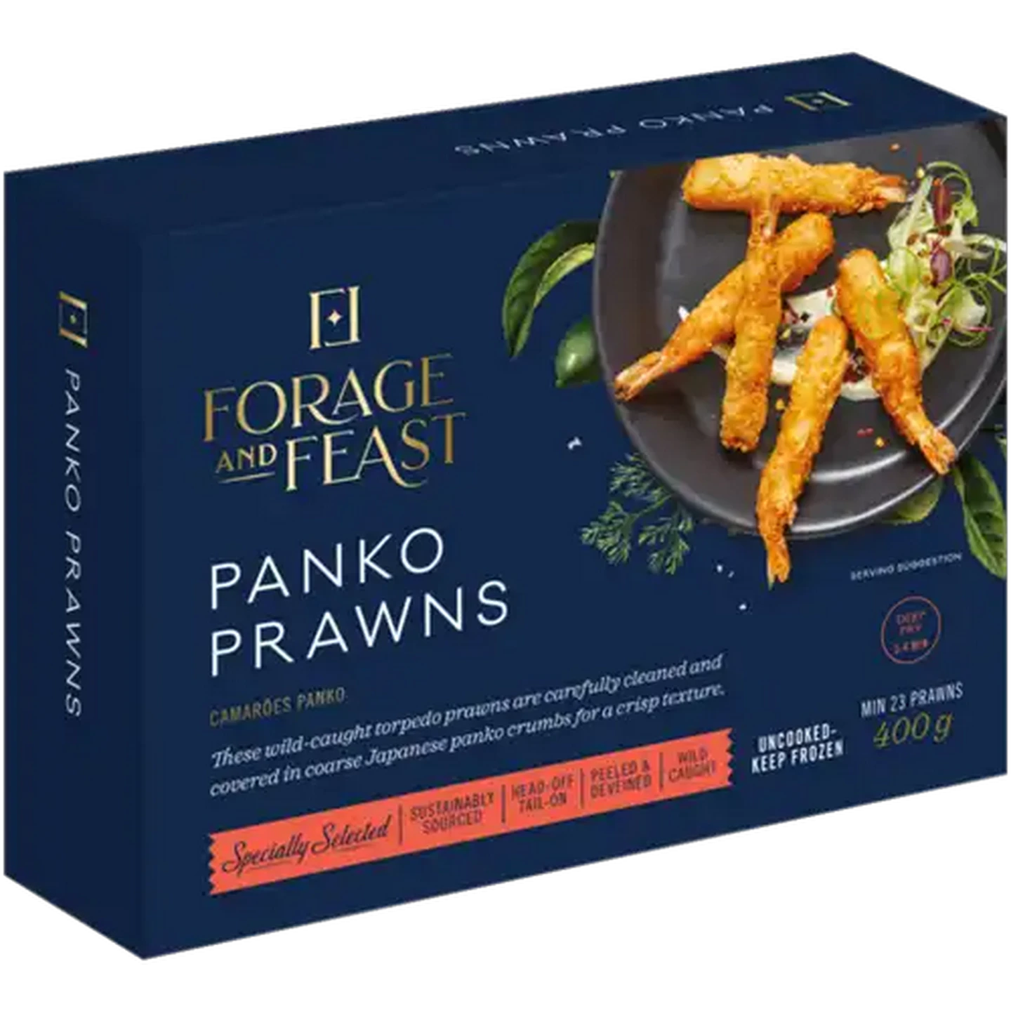 Image of Forage And Feast Frozen Panko Prawns 400g