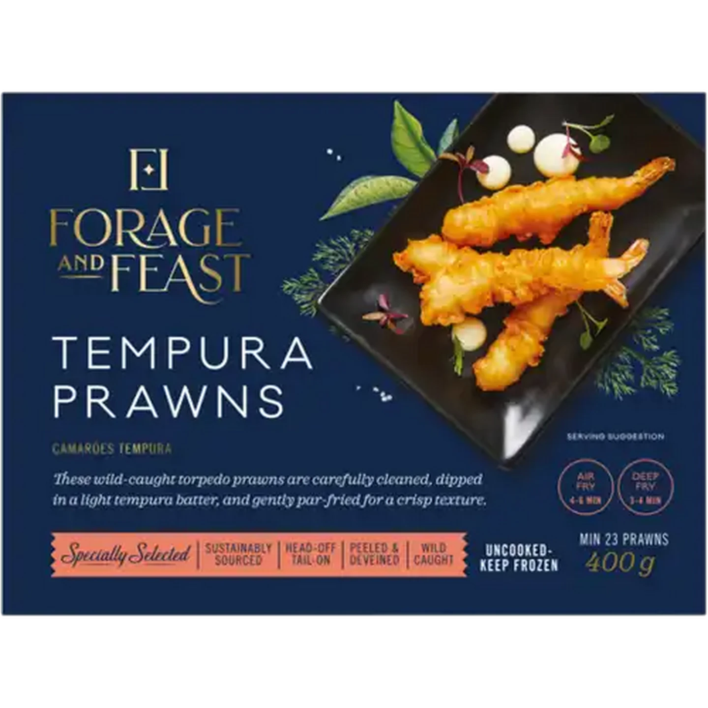 Image of Forage And Feast Frozen Tempura Prawns 400g