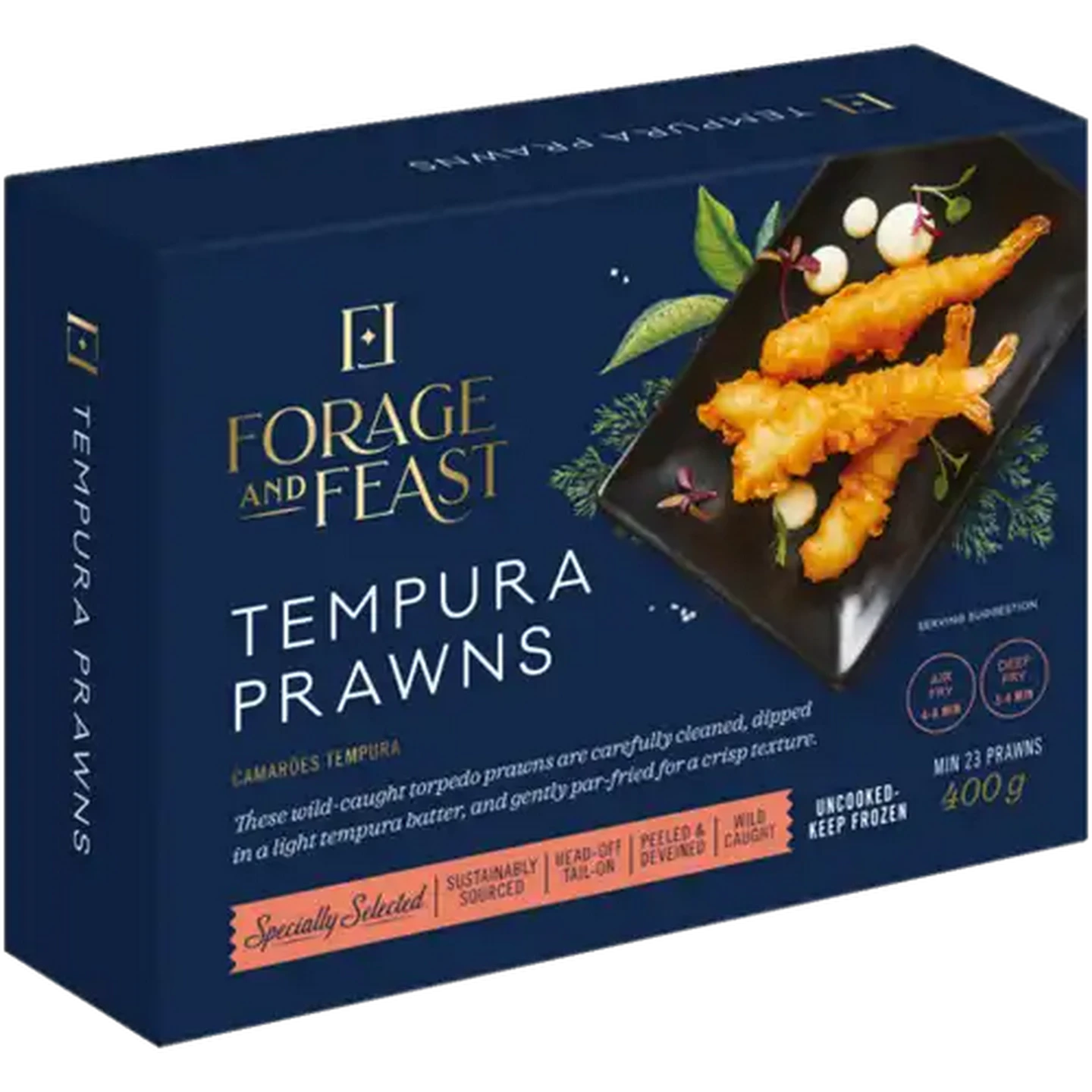 Image of Forage And Feast Frozen Tempura Prawns 400g