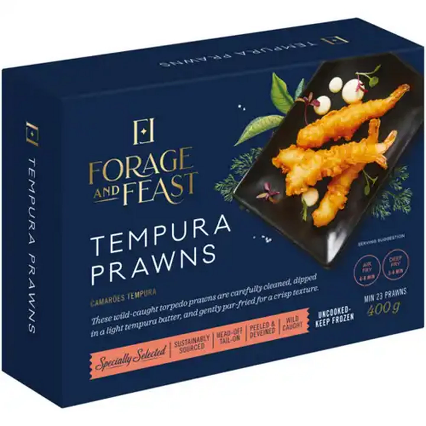 Image of Forage And Feast Frozen Tempura Prawns 400g