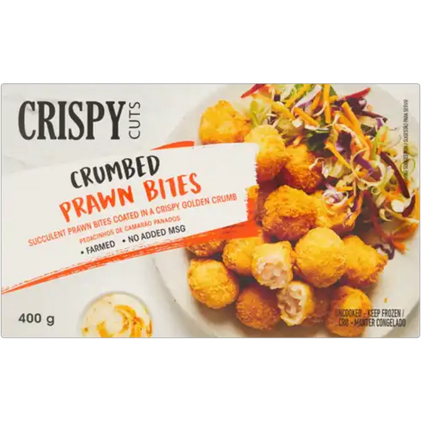Image of Crispy Cuts Frozen Crumbed Prawn Bites 400g