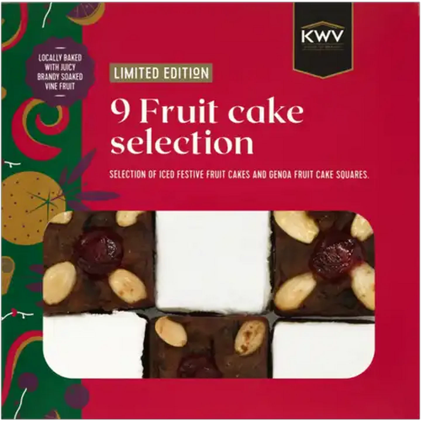 Image of Limited Edition KWV Fruit Cake Selection 9 Pack