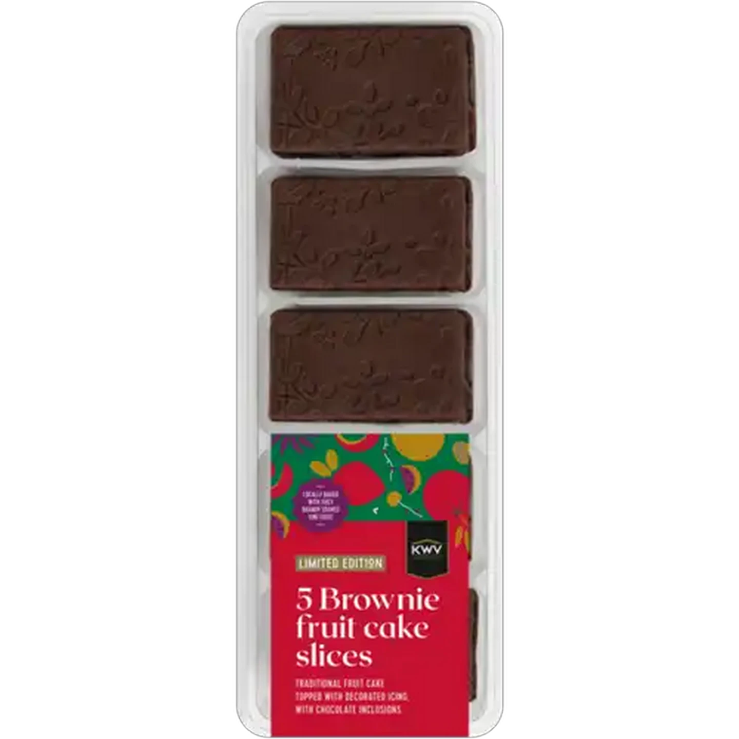 Image of Limited Edition KWV Brownie Fruit Cake Slices 5 Pack